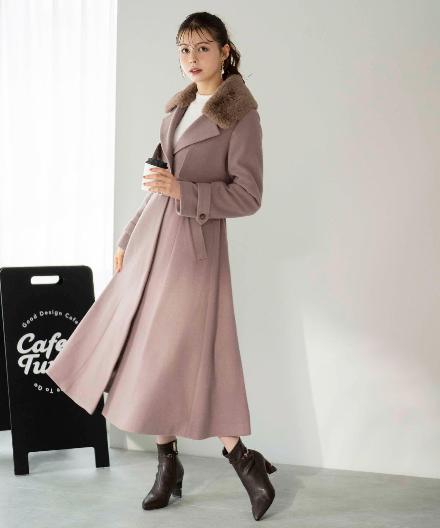 ファー付マルチロングコート | コート | NOELA OFFICIAL WEB STORE