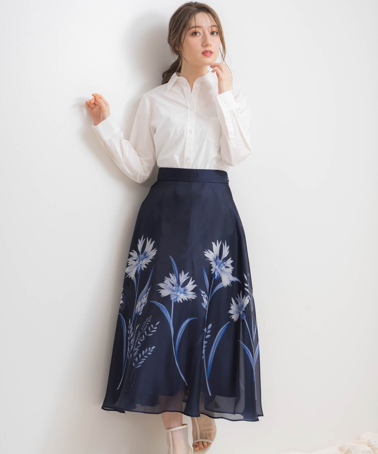 ビッグフラワー柄スカート | フレアスカート | NOELA OFFICIAL WEB STORE