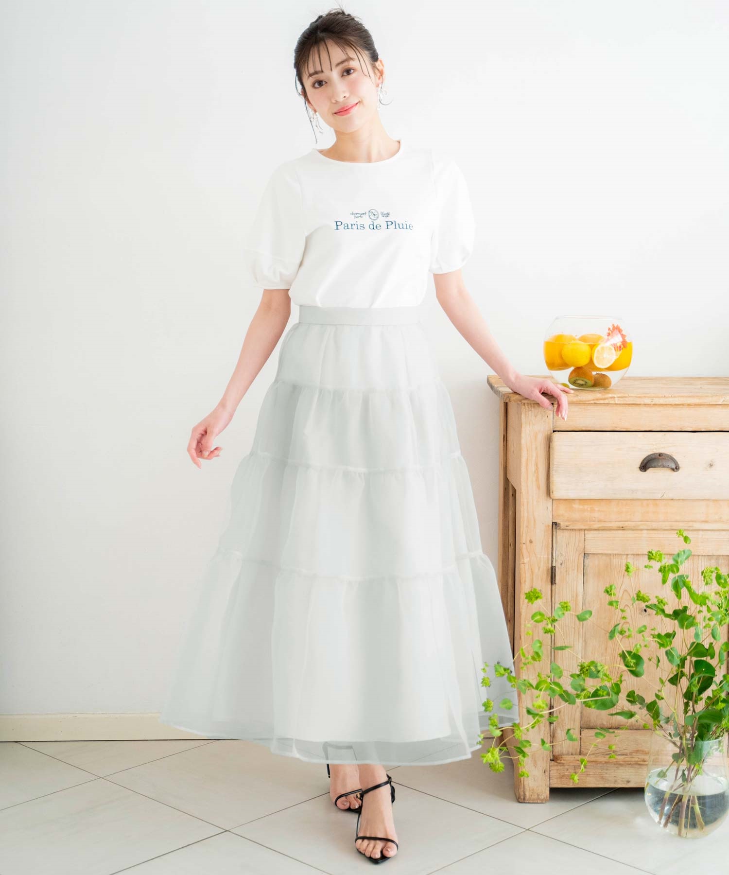 オーガンジーティアードスカート | フレアスカート | NOELA OFFICIAL