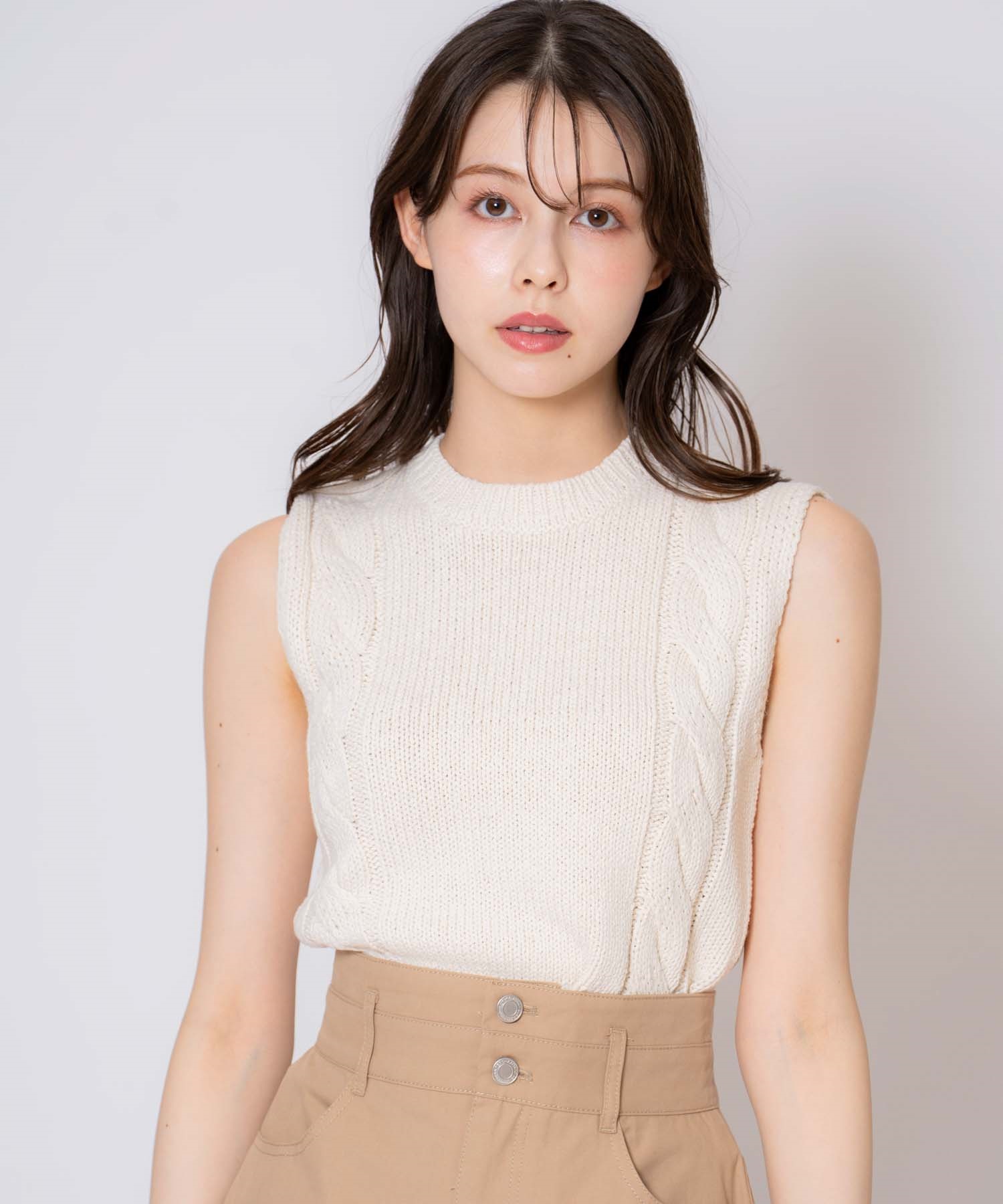 ケーブルノースリニット | ニット | NOELA OFFICIAL WEB STORE