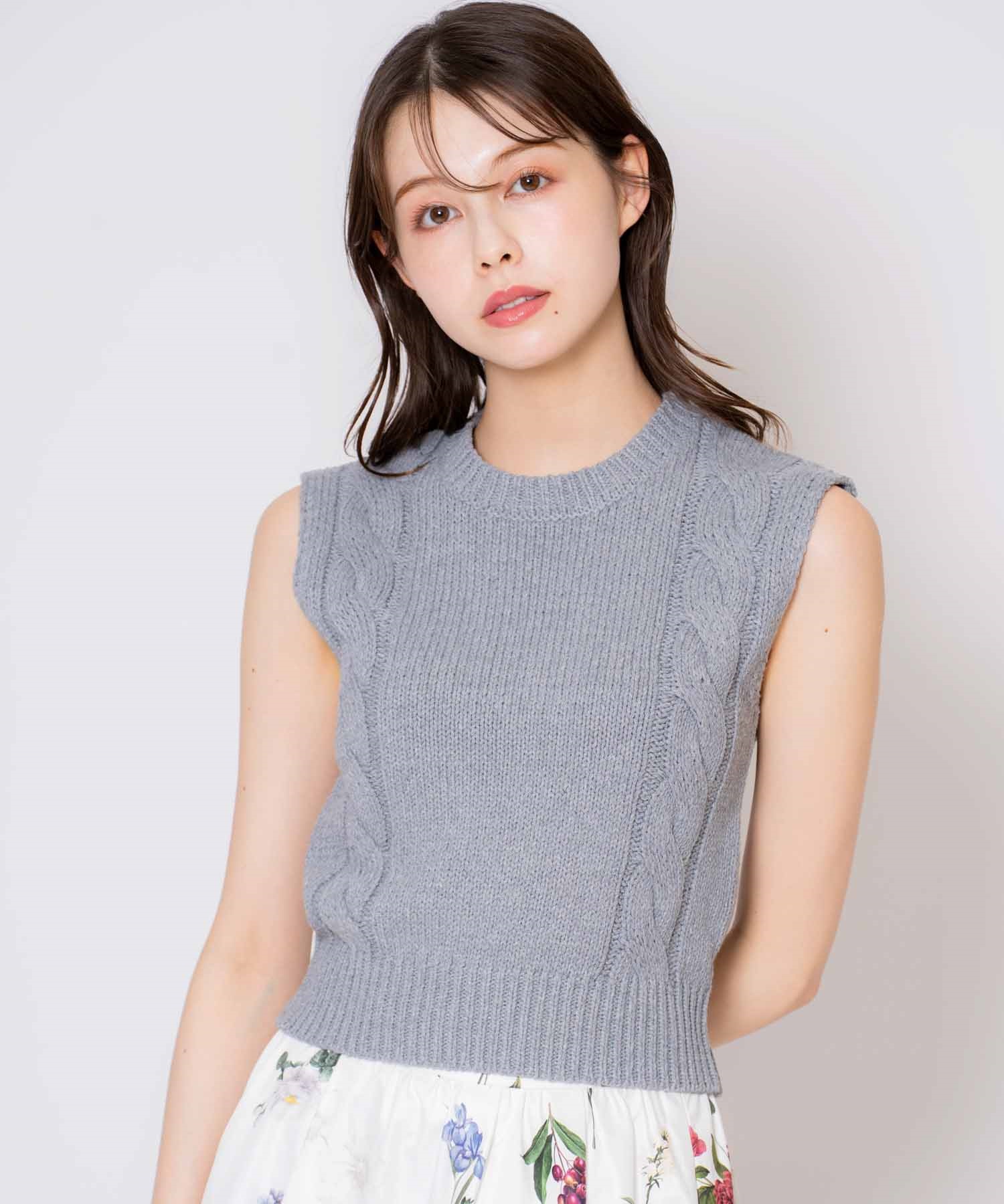 ケーブルノースリニット | ニット | NOELA OFFICIAL WEB STORE