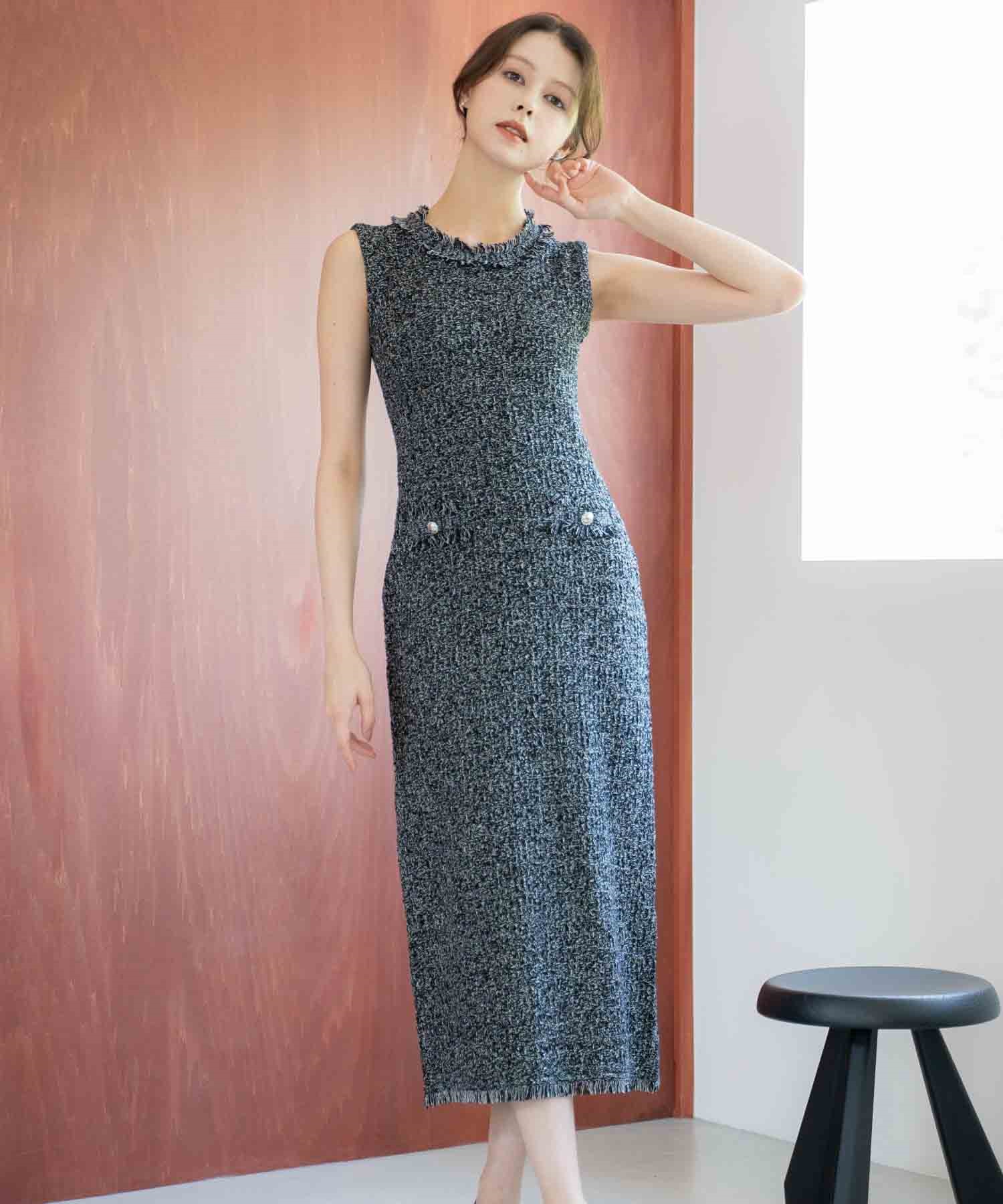 ツイードニットワンピース | ニットワンピース | NOELA OFFICIAL WEB STORE