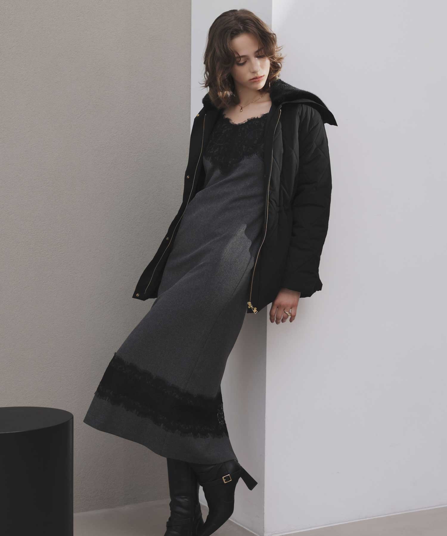 レース切り替えワンピース | キャミワンピース | NOELA OFFICIAL WEB STORE