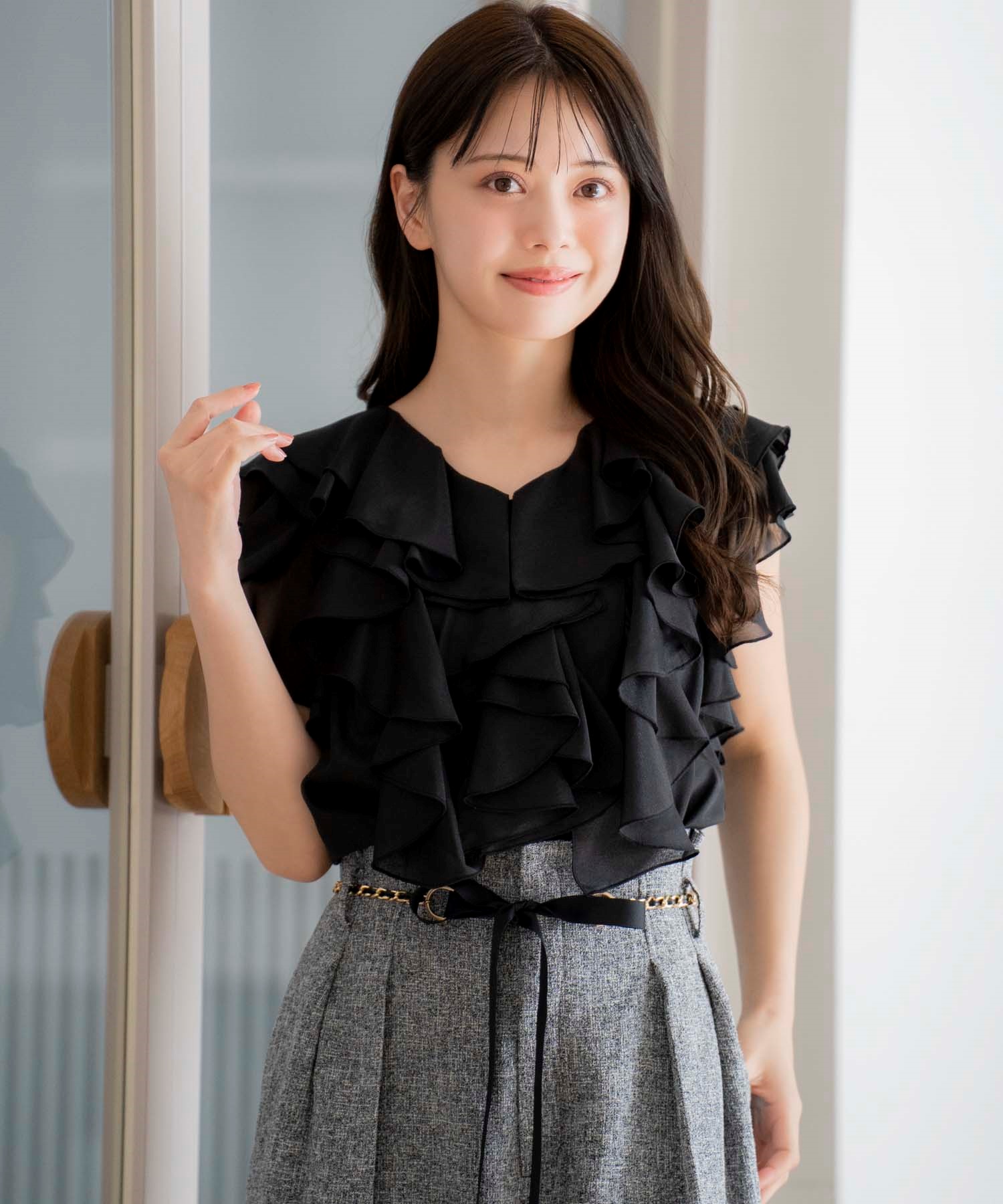 ラッフルフリルブラウス | シャツ・ブラウス | NOELA OFFICIAL WEB STORE