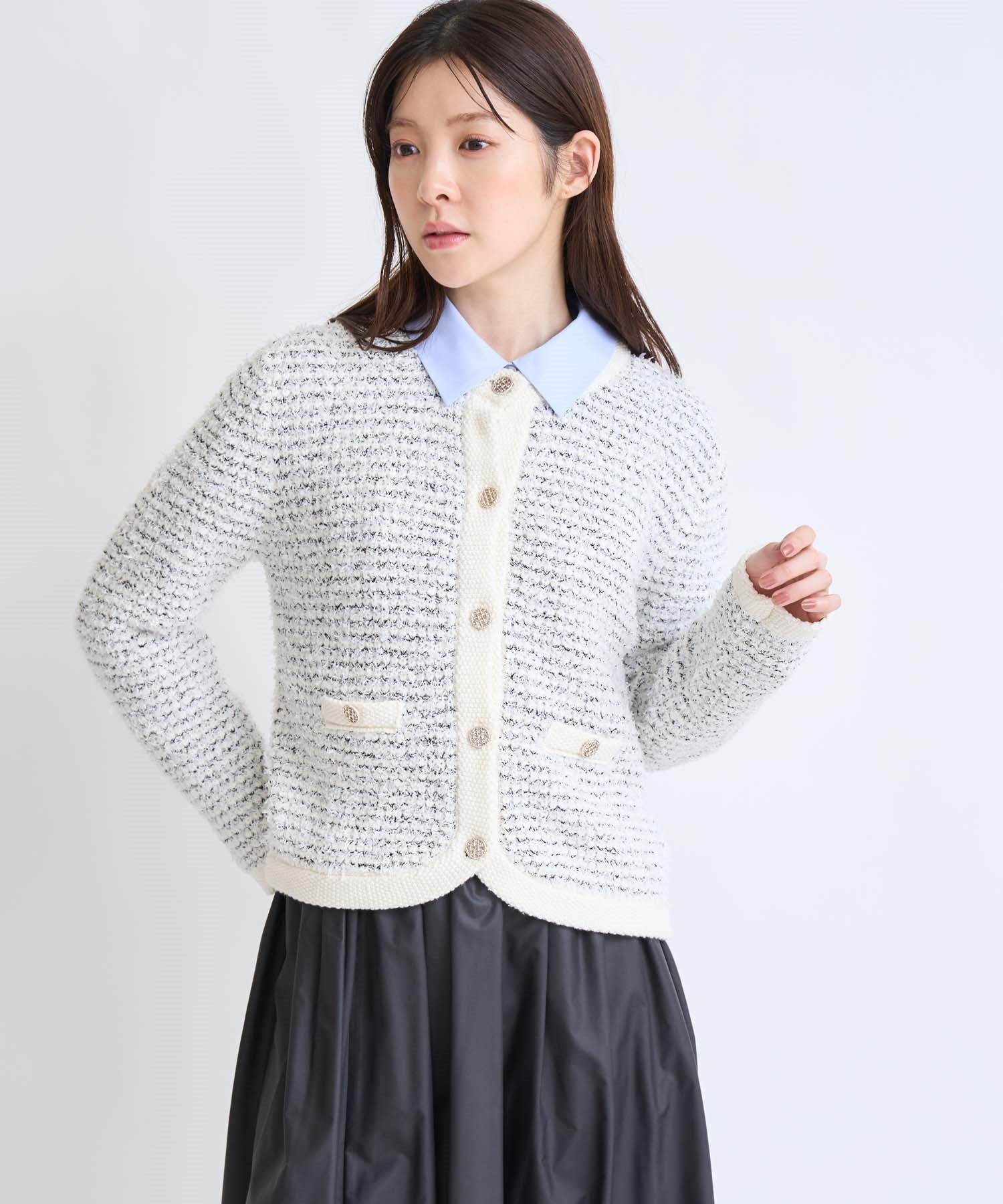 ツイードニットカーディガン | カーディガン | NOELA OFFICIAL WEB STORE