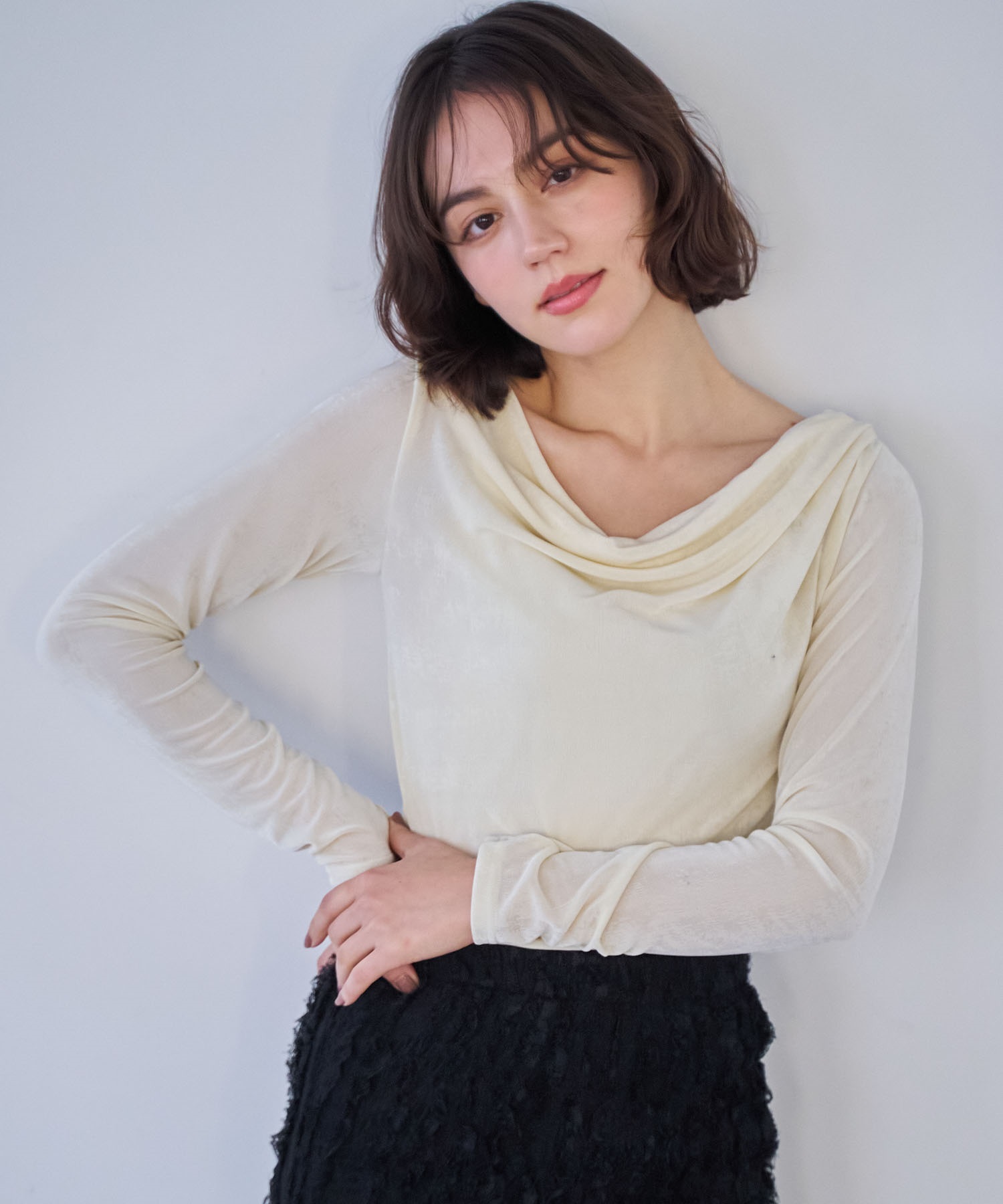 アシメフレアハイウエストデニムスカート | フレアスカート | NOELA