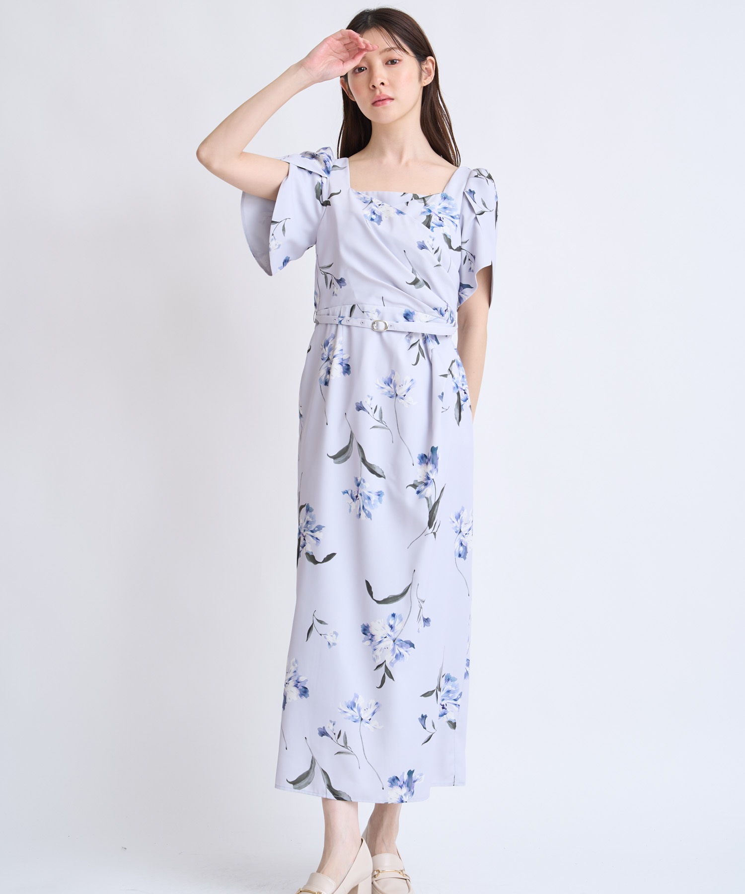 ペイントフラワーワンピース | ロングワンピース | NOELA OFFICIAL WEB