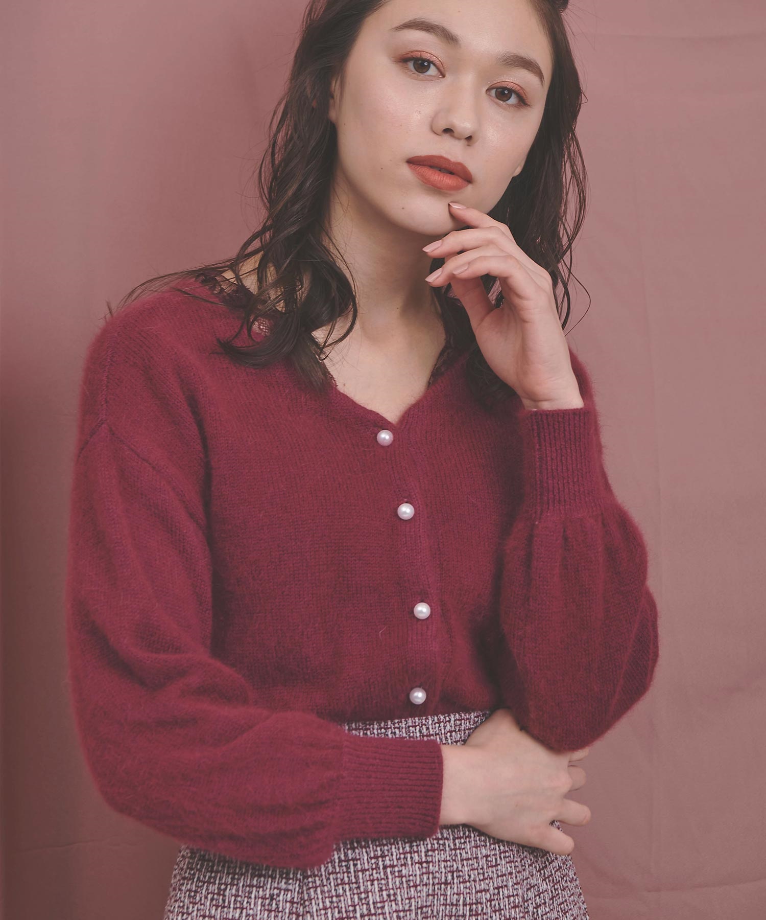 アンゴラ2WAYカーデ | ニット | NOELA OFFICIAL WEB STORE