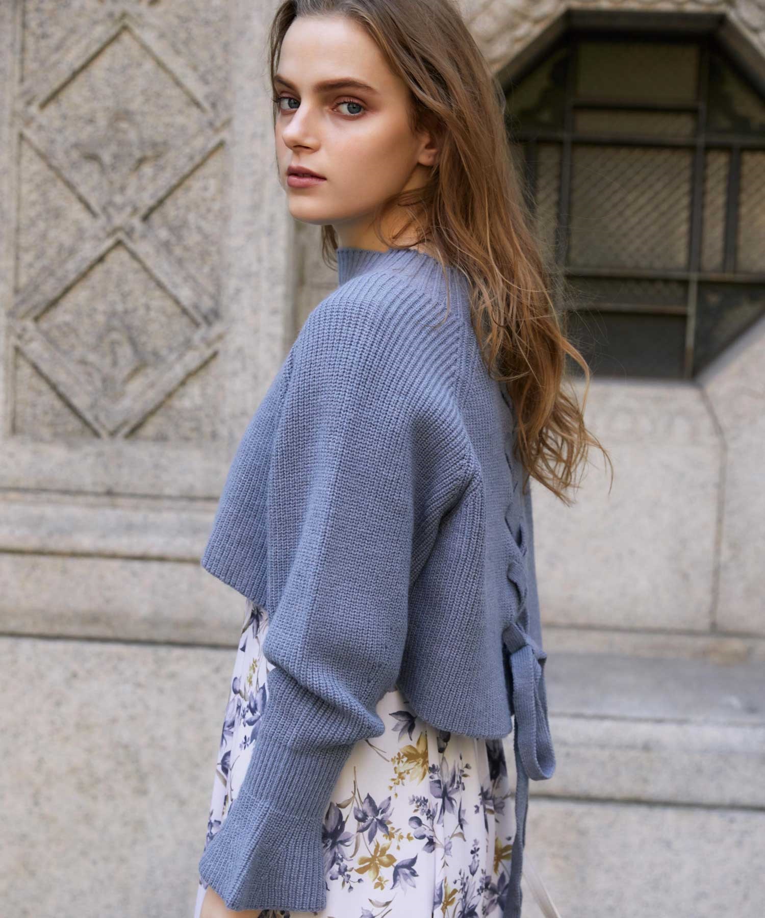 ニットレイヤード花柄ワンピ | ロングワンピース | NOELA OFFICIAL WEB