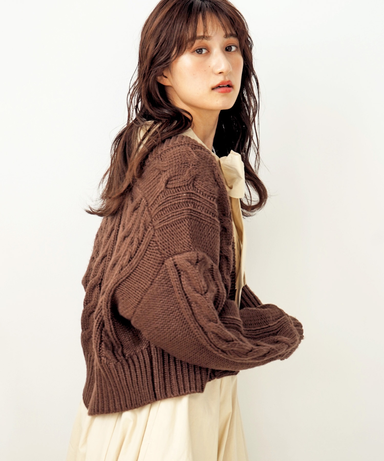 ケーブル編カーディガン | カーディガン | NOELA OFFICIAL WEB STORE