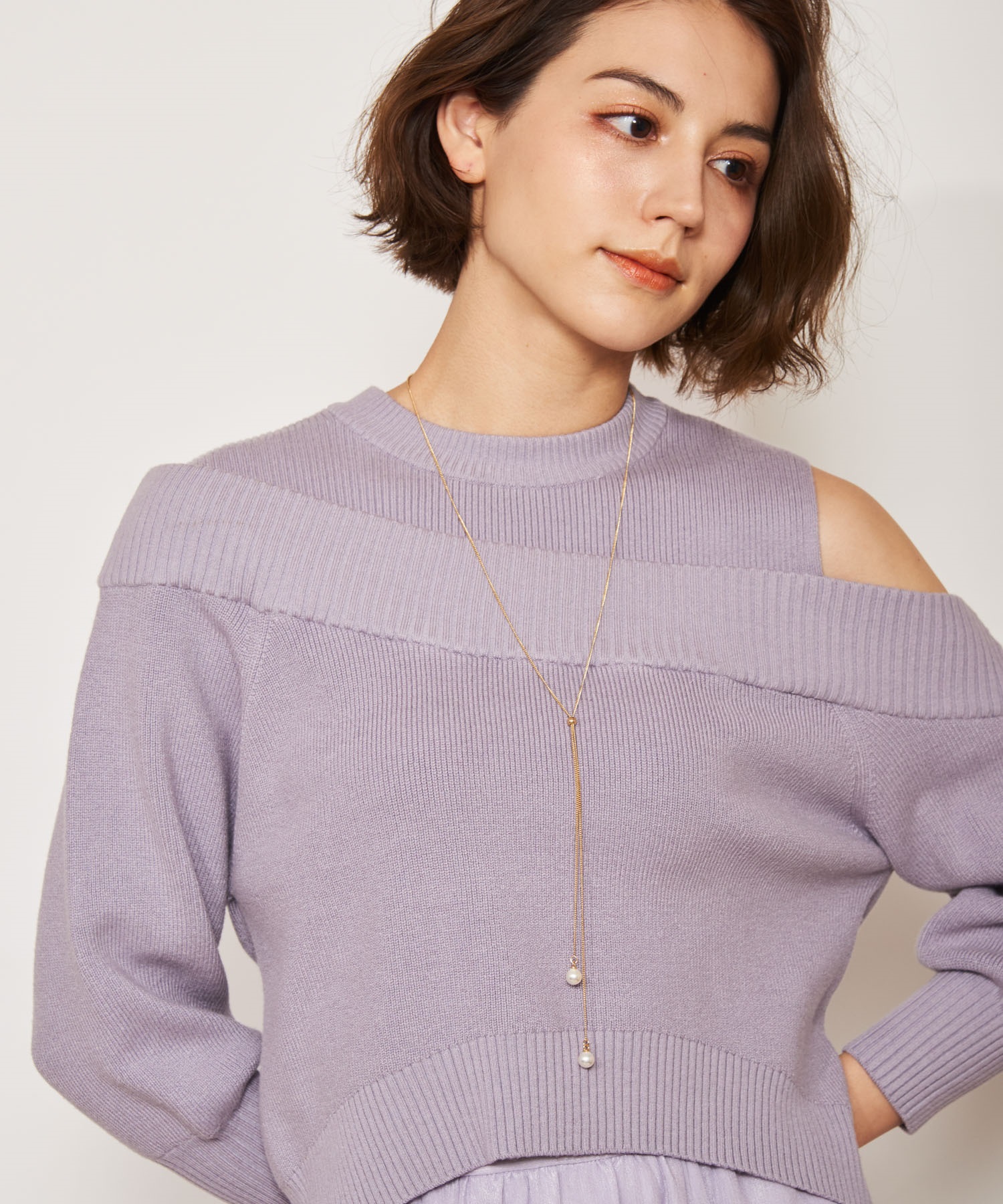 オープンショルダーレイヤードニット | ニット | NOELA OFFICIAL WEB STORE