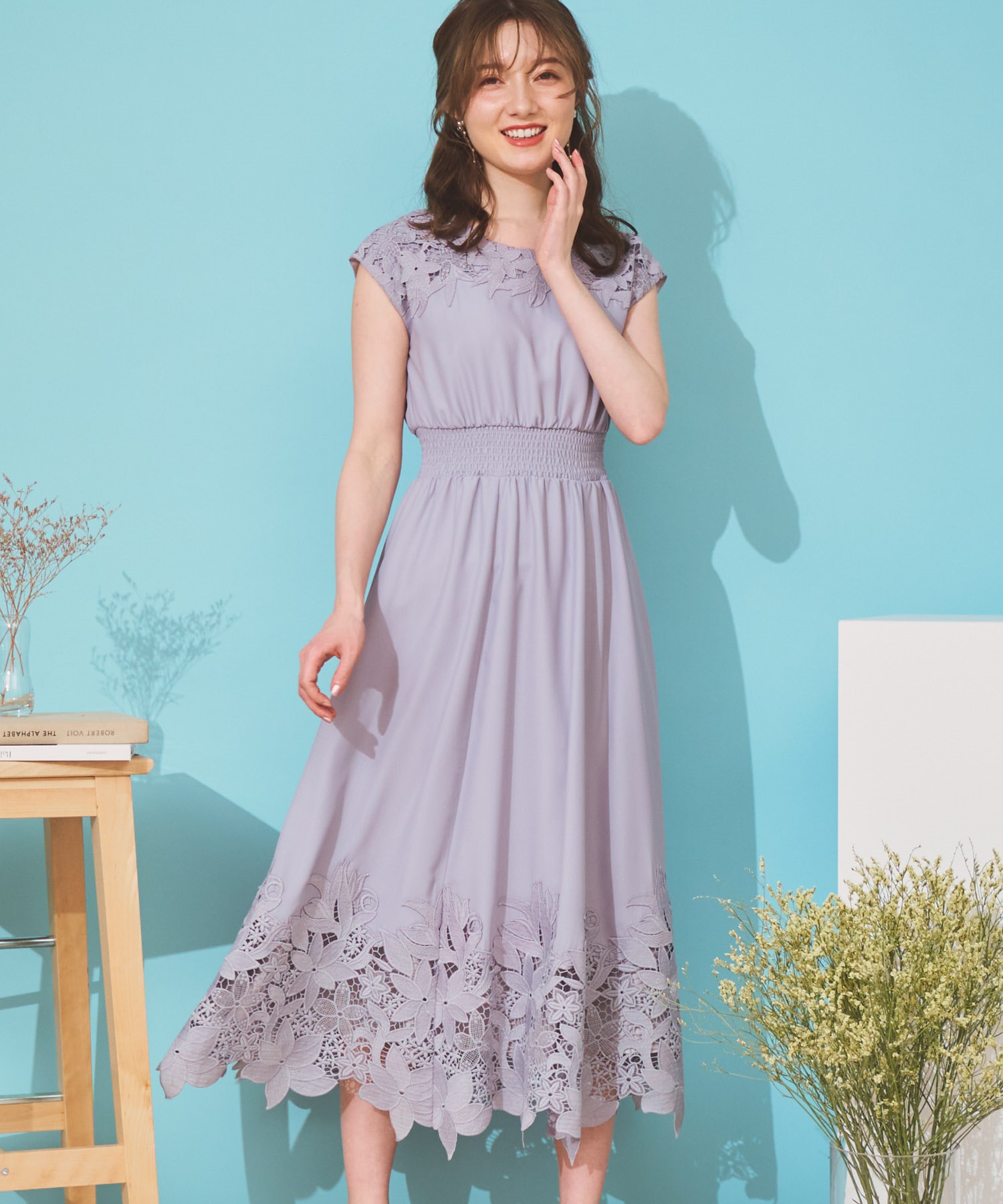 パネルレースワンピース | ロングワンピース | NOELA OFFICIAL WEB STORE