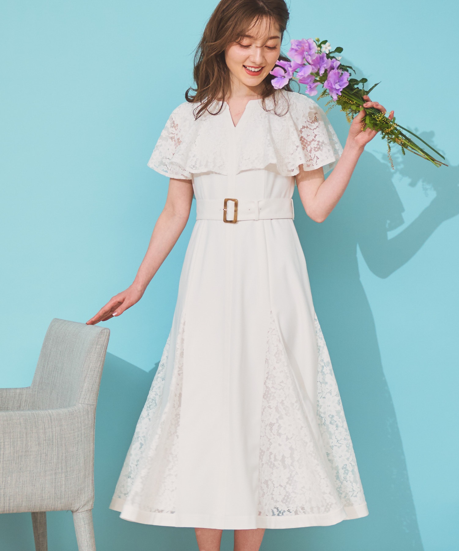 レースケープワンピース | ロングワンピース | NOELA OFFICIAL WEB STORE