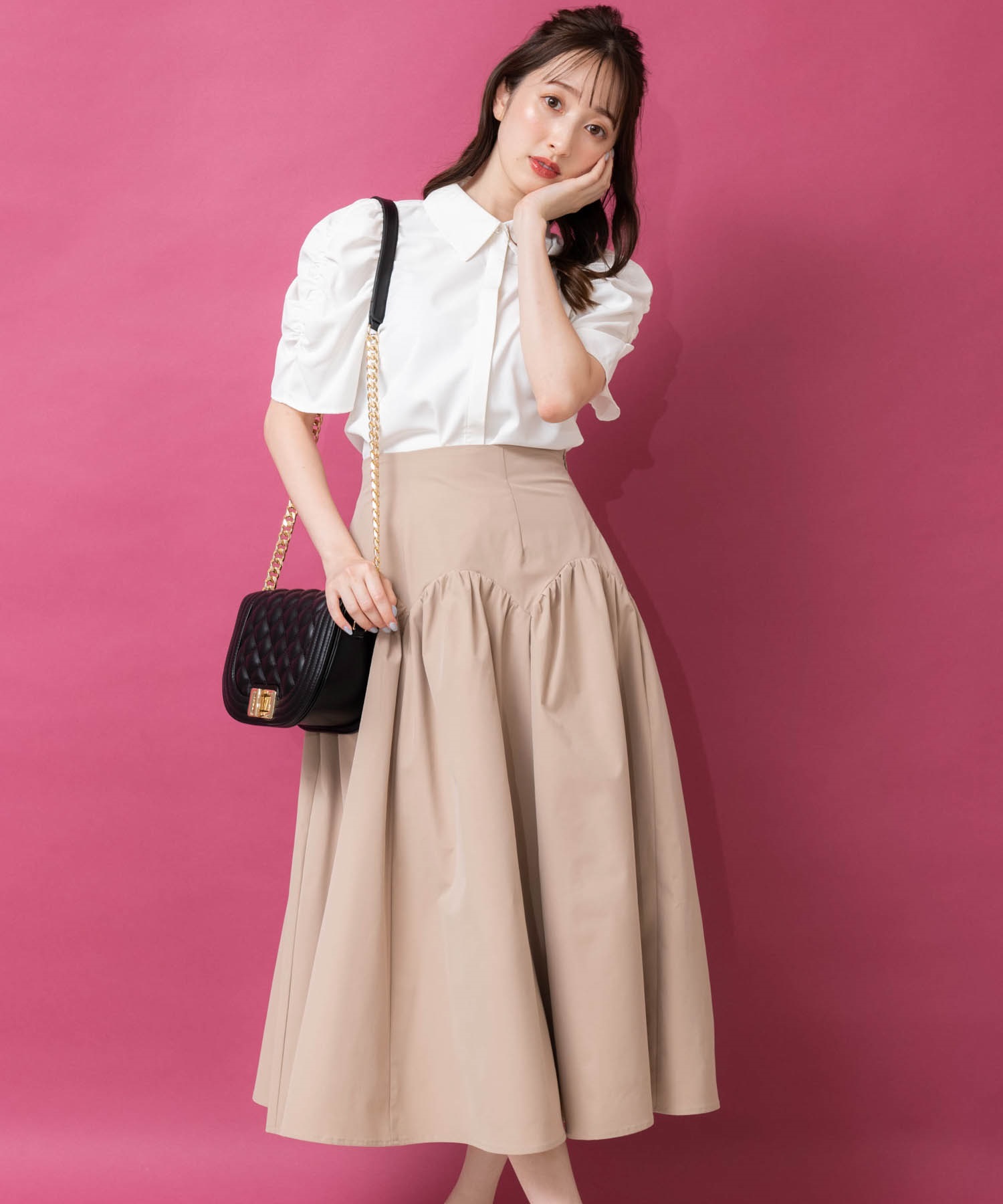 スカラップ切替スカート | フレアスカート | NOELA OFFICIAL WEB STORE