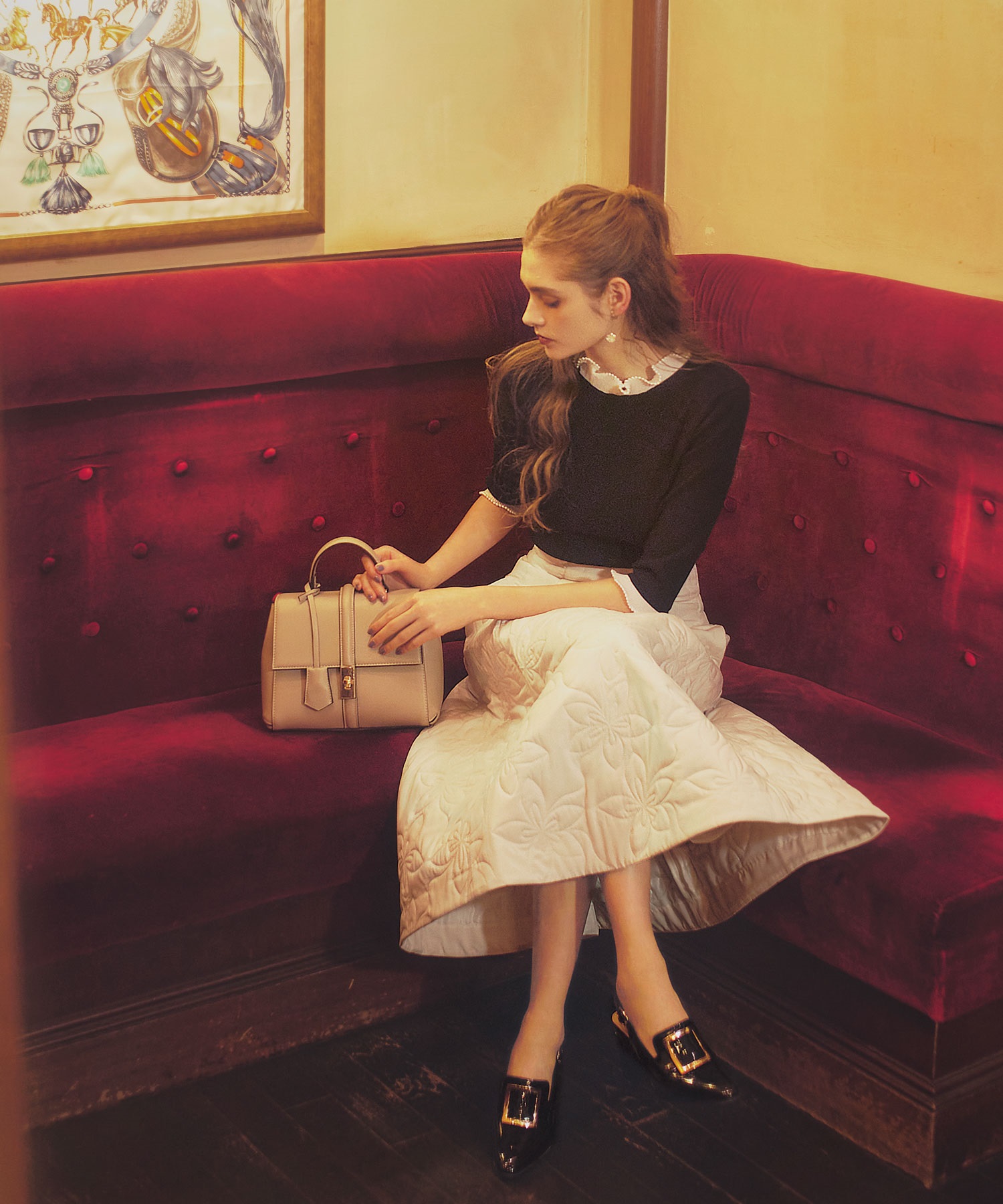 フラワーキルティングスカート | フレアスカート | NOELA OFFICIAL WEB