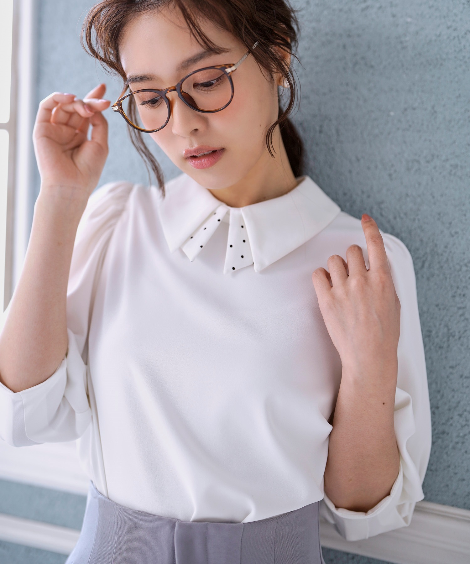 ダブル衿ブラウス | シャツ・ブラウス | NOELA OFFICIAL WEB STORE