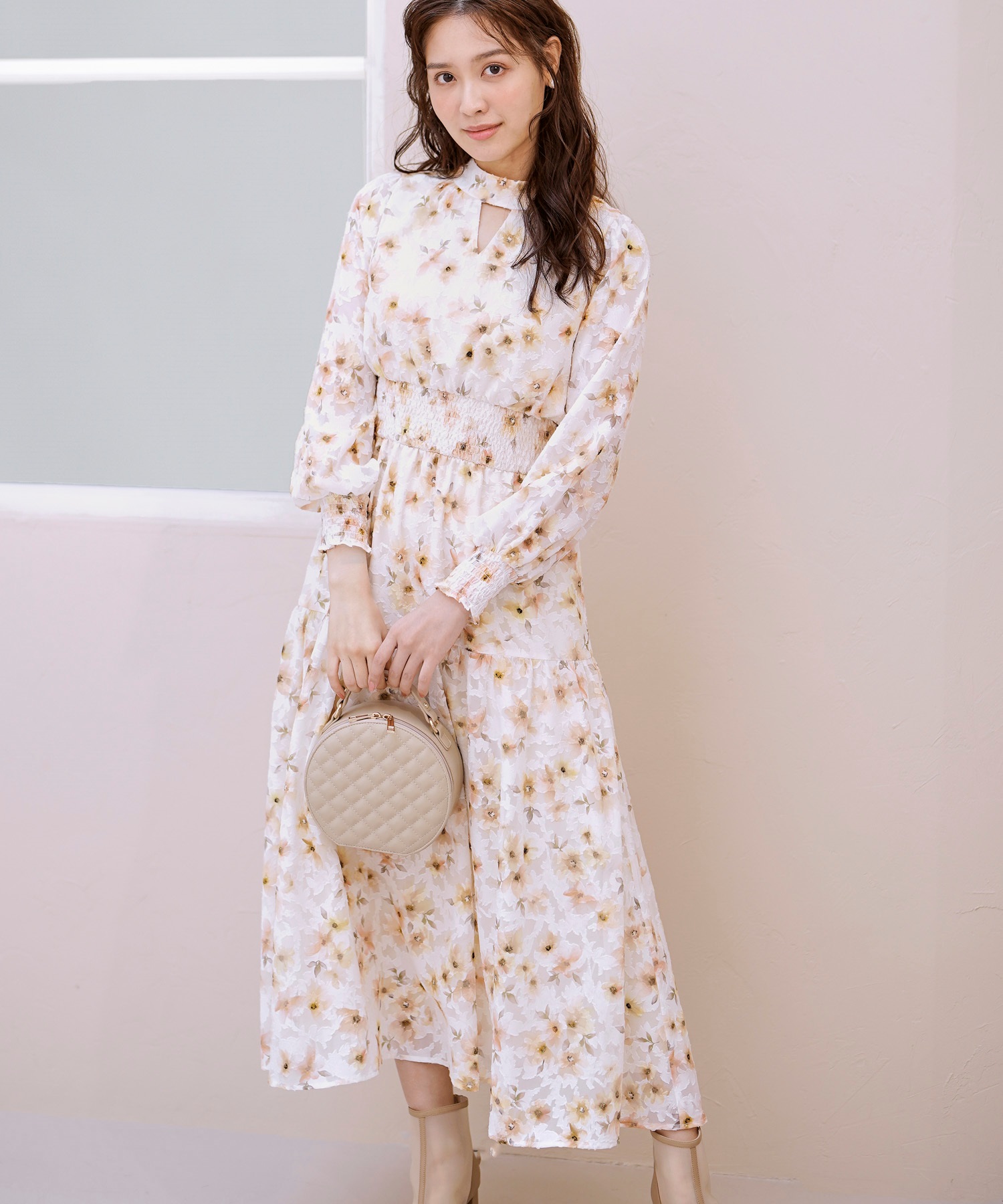 ジャガード花柄ワンピ | ロングワンピース | NOELA OFFICIAL WEB STORE