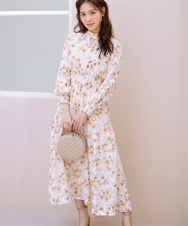 ジャガード花柄ワンピ | ロングワンピース | NOELA OFFICIAL WEB STORE