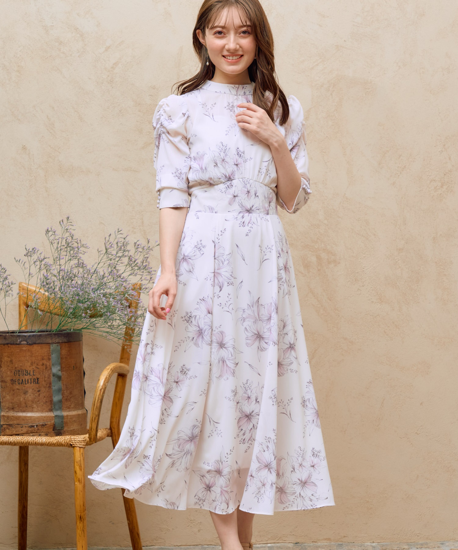 リリーフラワーワンピ | ロングワンピース | NOELA OFFICIAL WEB STORE