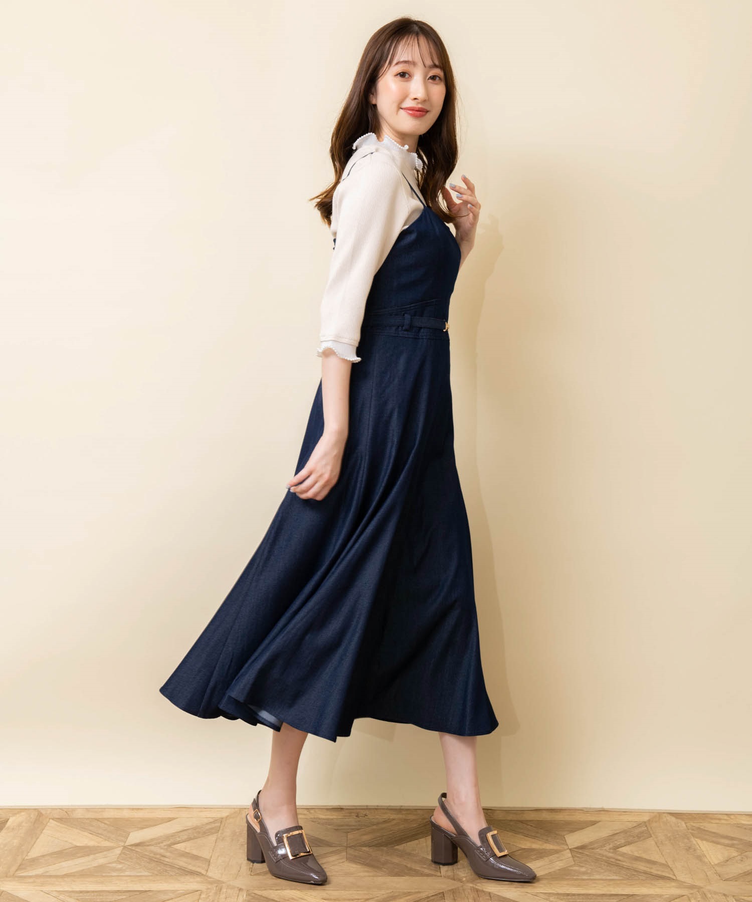 ビット付ボリュームキャミワンピ | キャミワンピース | NOELA OFFICIAL