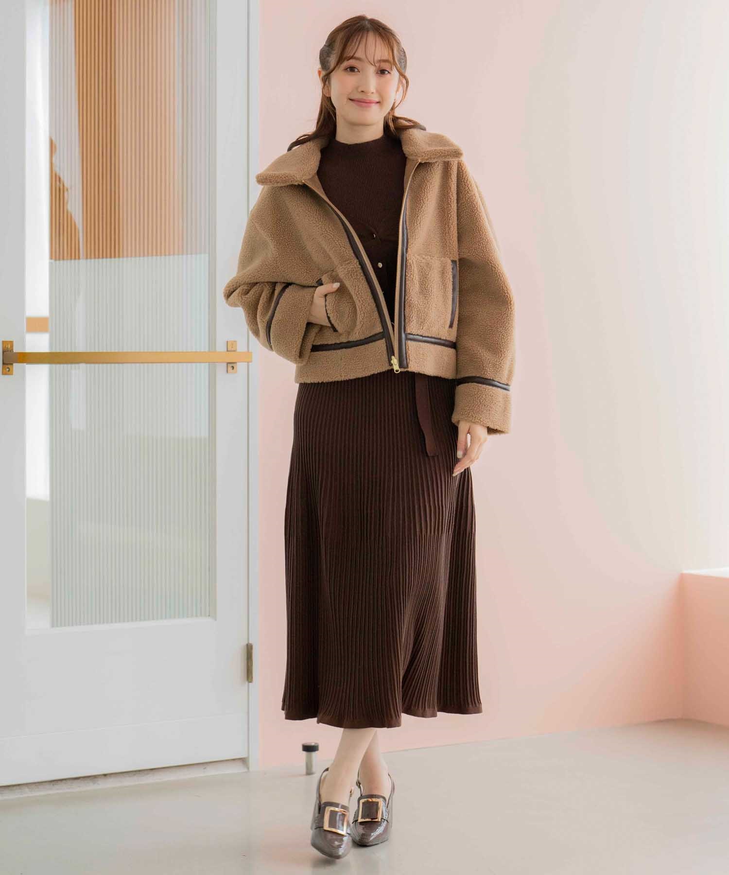 SSサイズあり】シアードッキングワンピース | ニットワンピース