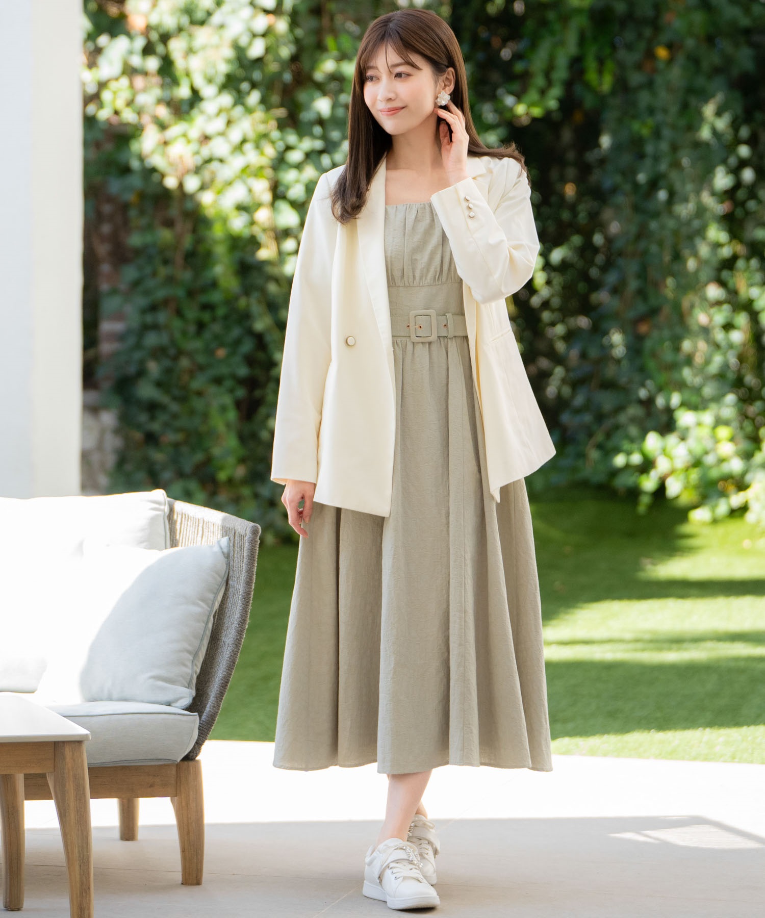 SSサイズあり】ジャガードスクエアワンピース | ロングワンピース