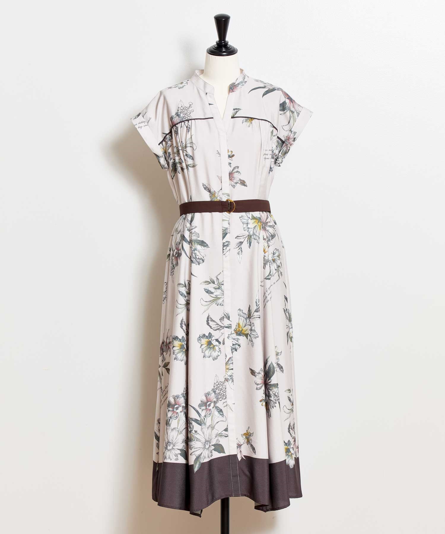 15周年】スカーフ柄シャツワンピース | ロングワンピース | NOELA