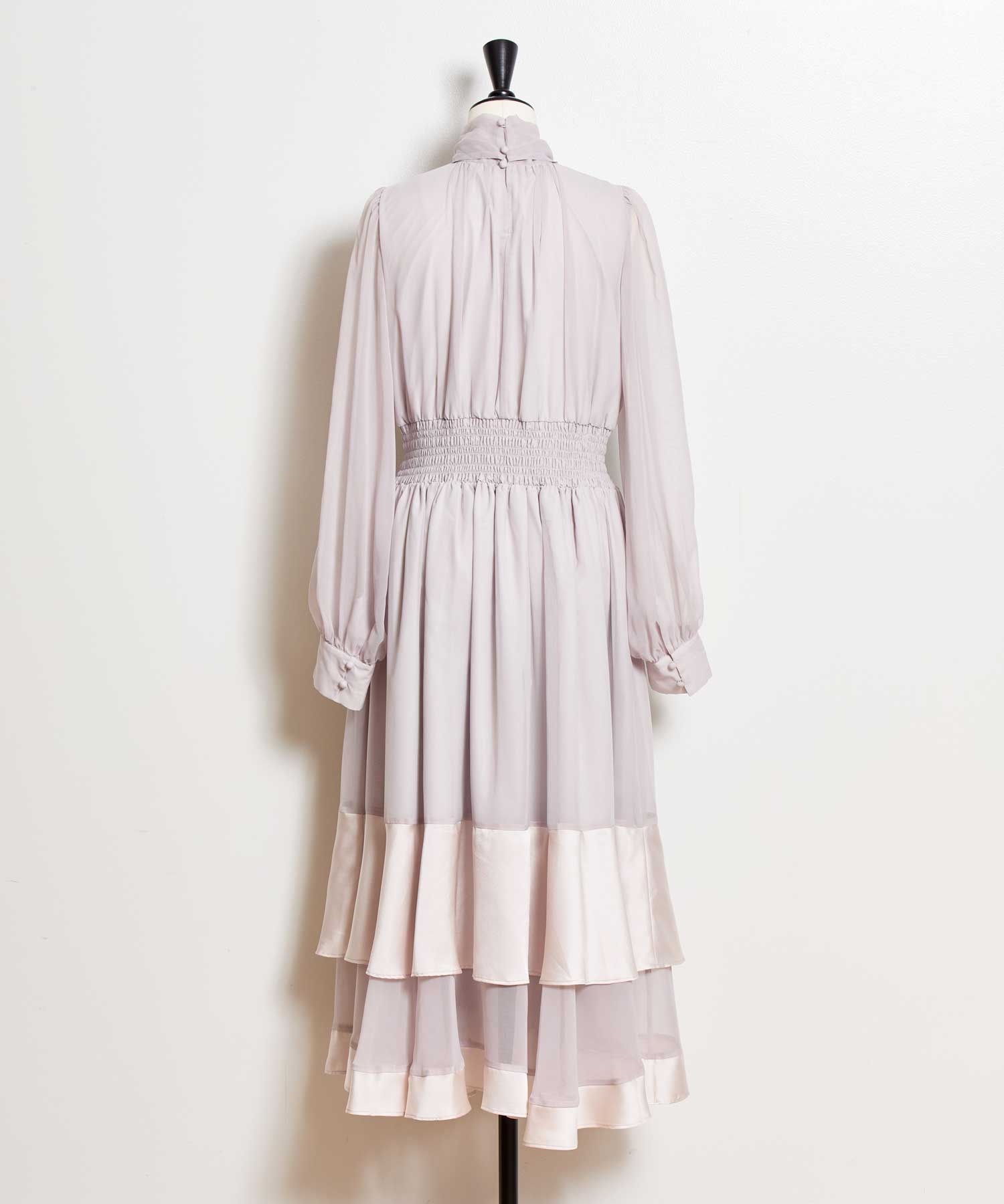 シアーサテンコンビワンピース | ロングワンピース | NOELA OFFICIAL