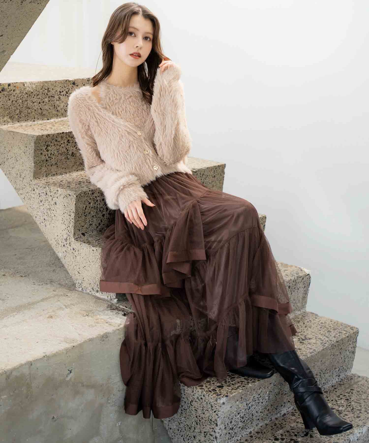 チュールフリルスカート | フレアスカート | NOELA OFFICIAL WEB STORE