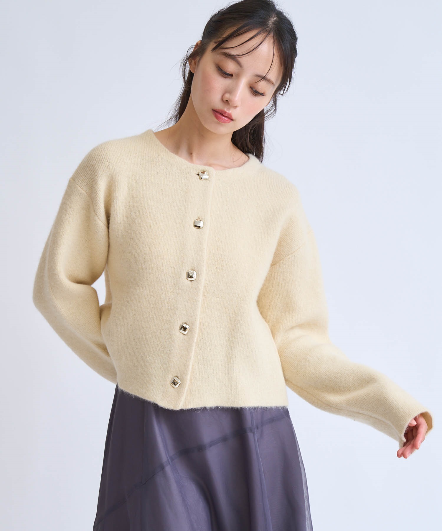 ラクーンブレンドニットジャケット | ニット | NOELA OFFICIAL WEB STORE