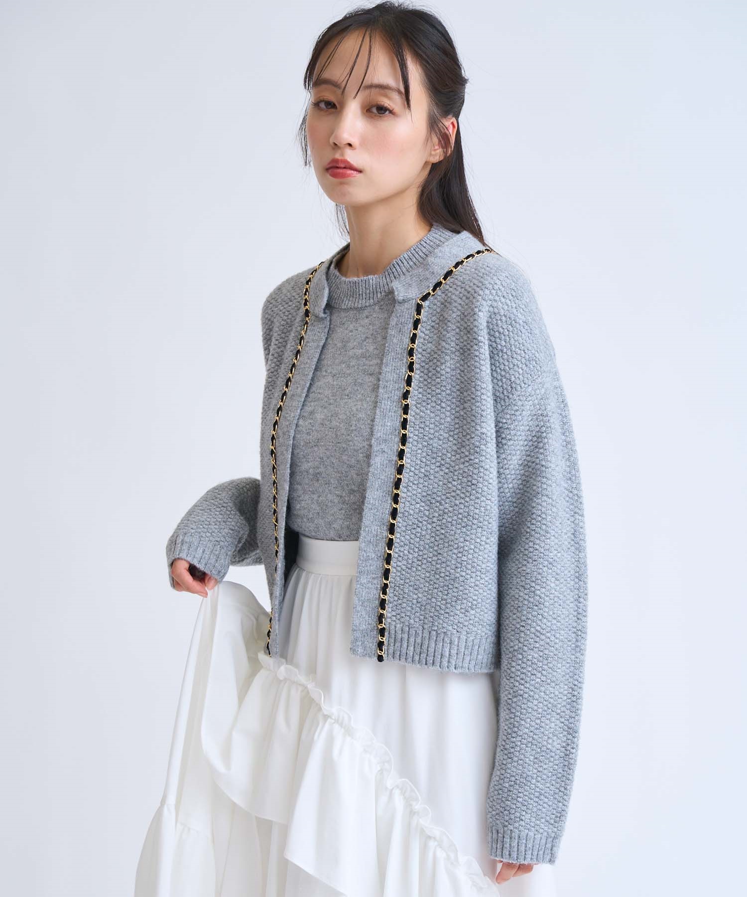 販路限定カラーあり】チェーンブレードニットアンサンブル | ニット