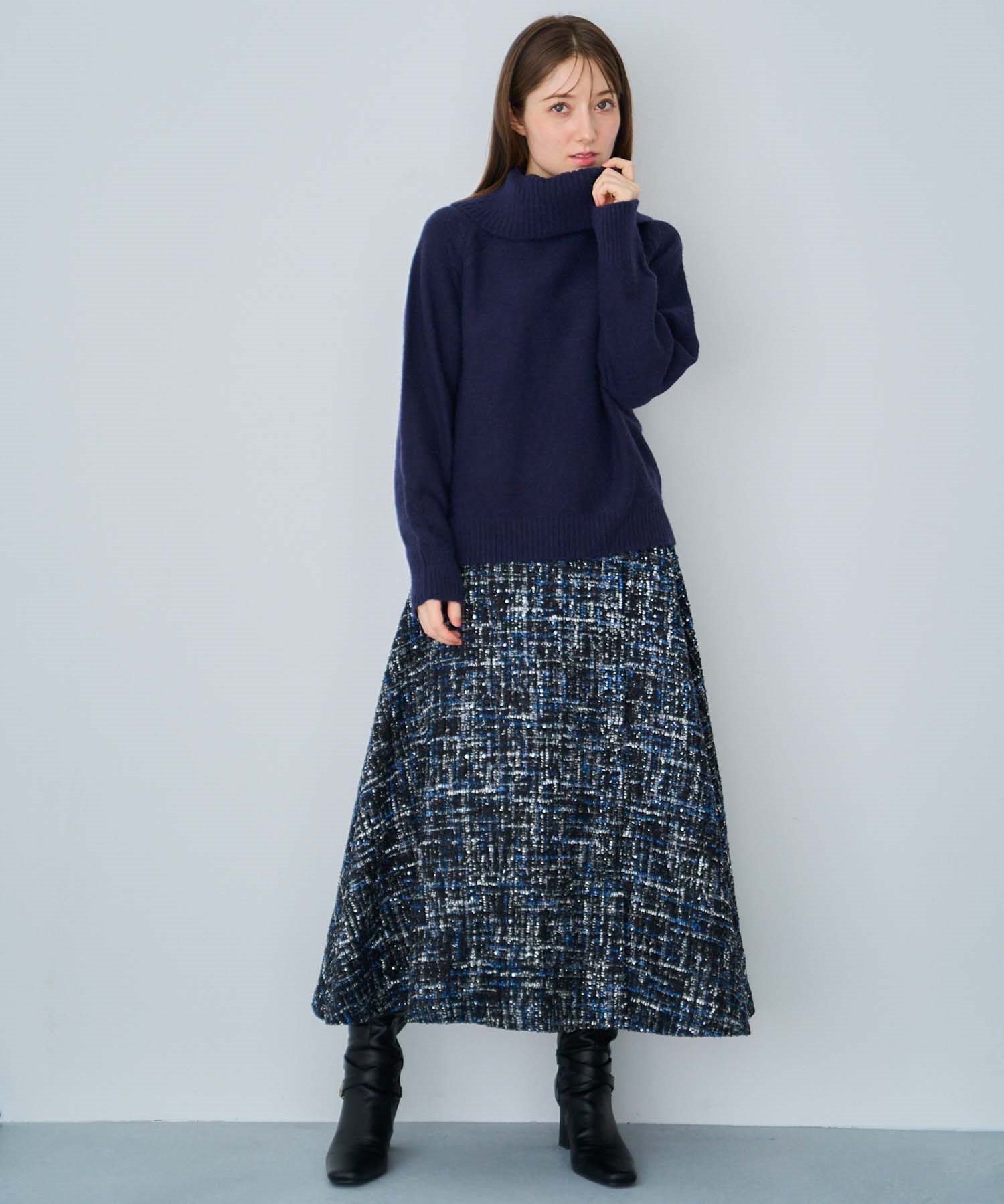 ツイードラップスカート | フレアスカート | NOELA OFFICIAL WEB STORE