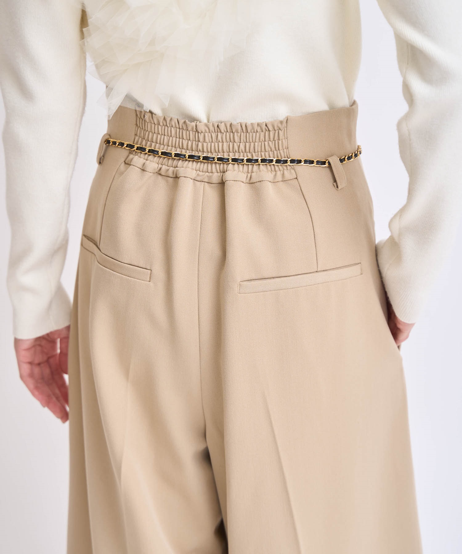 SSサイズあり】チェーンベルト付きワイドパンツ | その他パンツ
