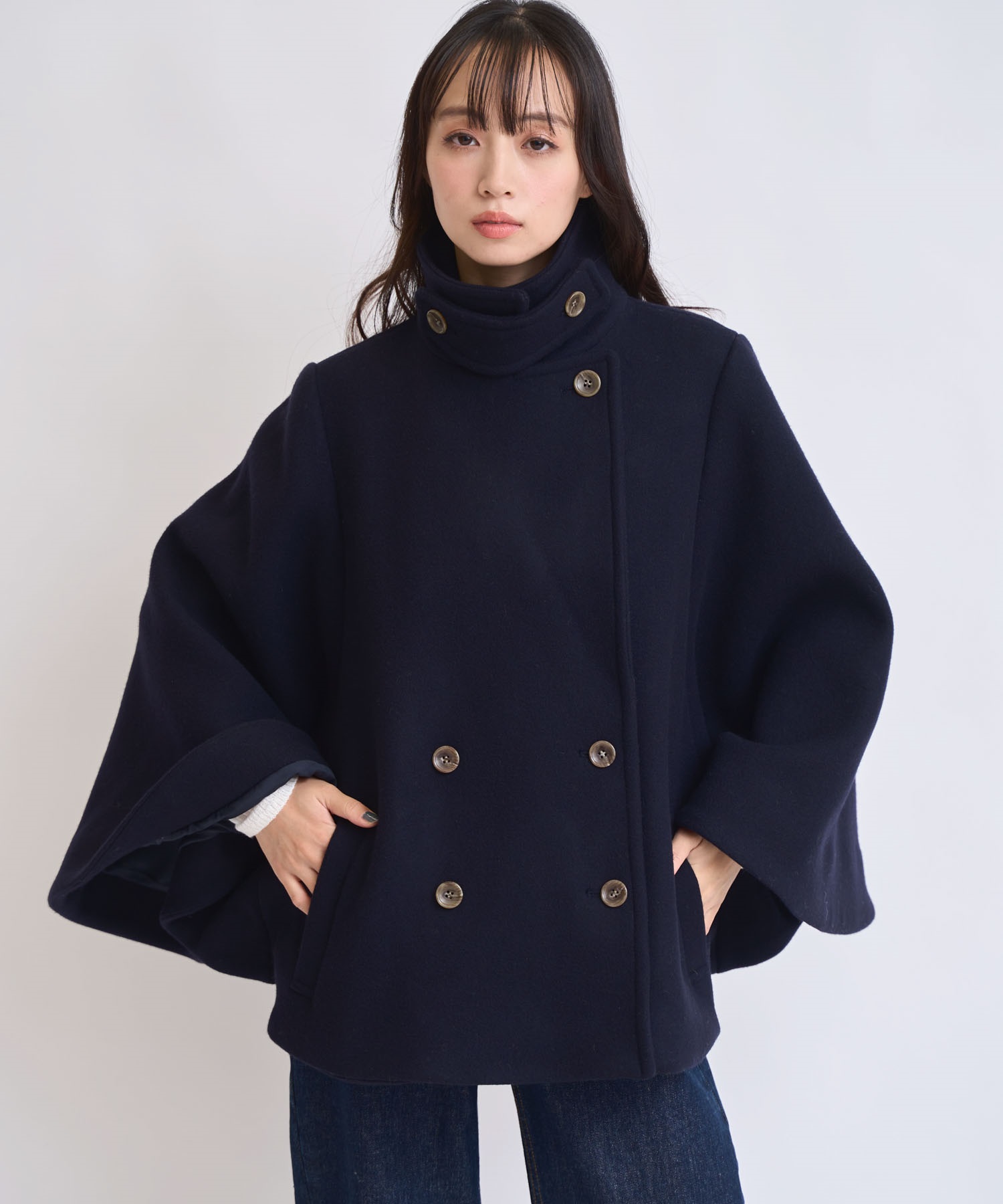 ケープミドルウールコート | コート | NOELA OFFICIAL WEB STORE