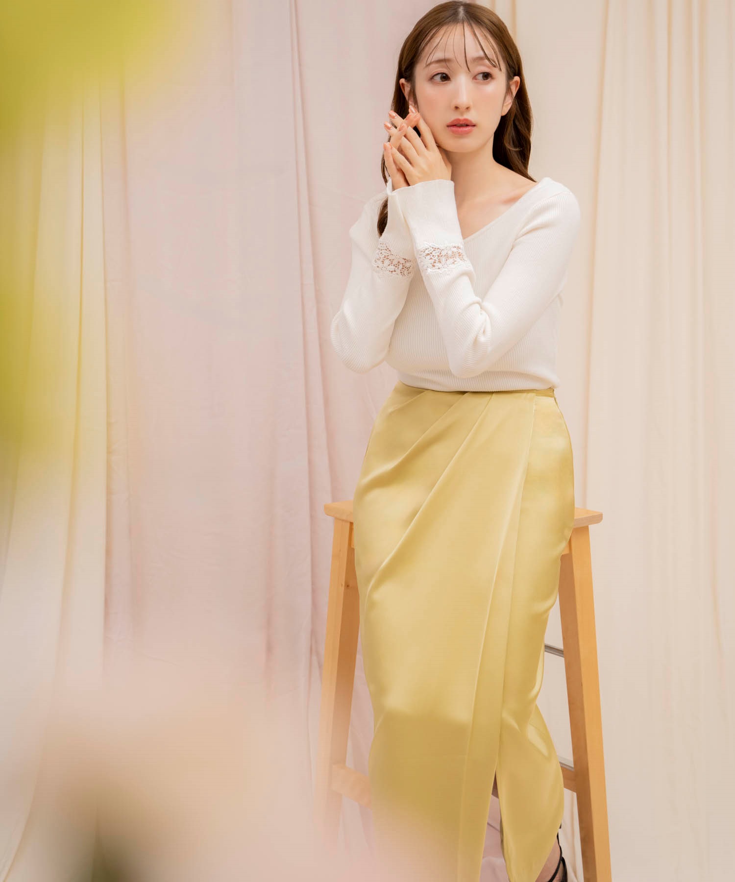 2WAYレース切替ニット | ニット | NOELA OFFICIAL WEB STORE