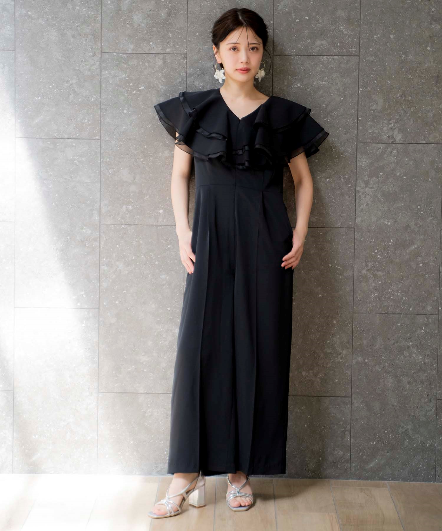 WEB限定】フロントジップフリルオールインワン | オールインワン