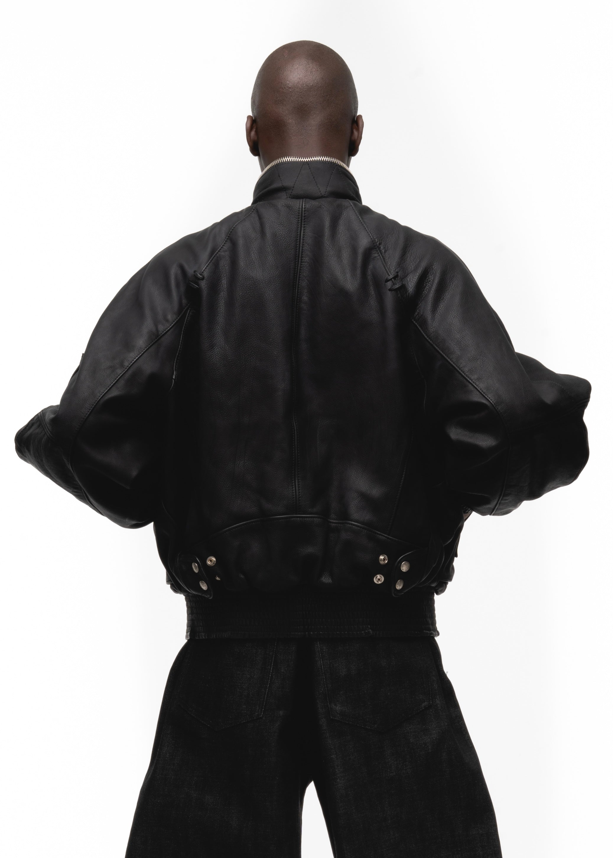 FLIGHT LEATHER COTTON JACKET – NO/FAITH STUDIOS