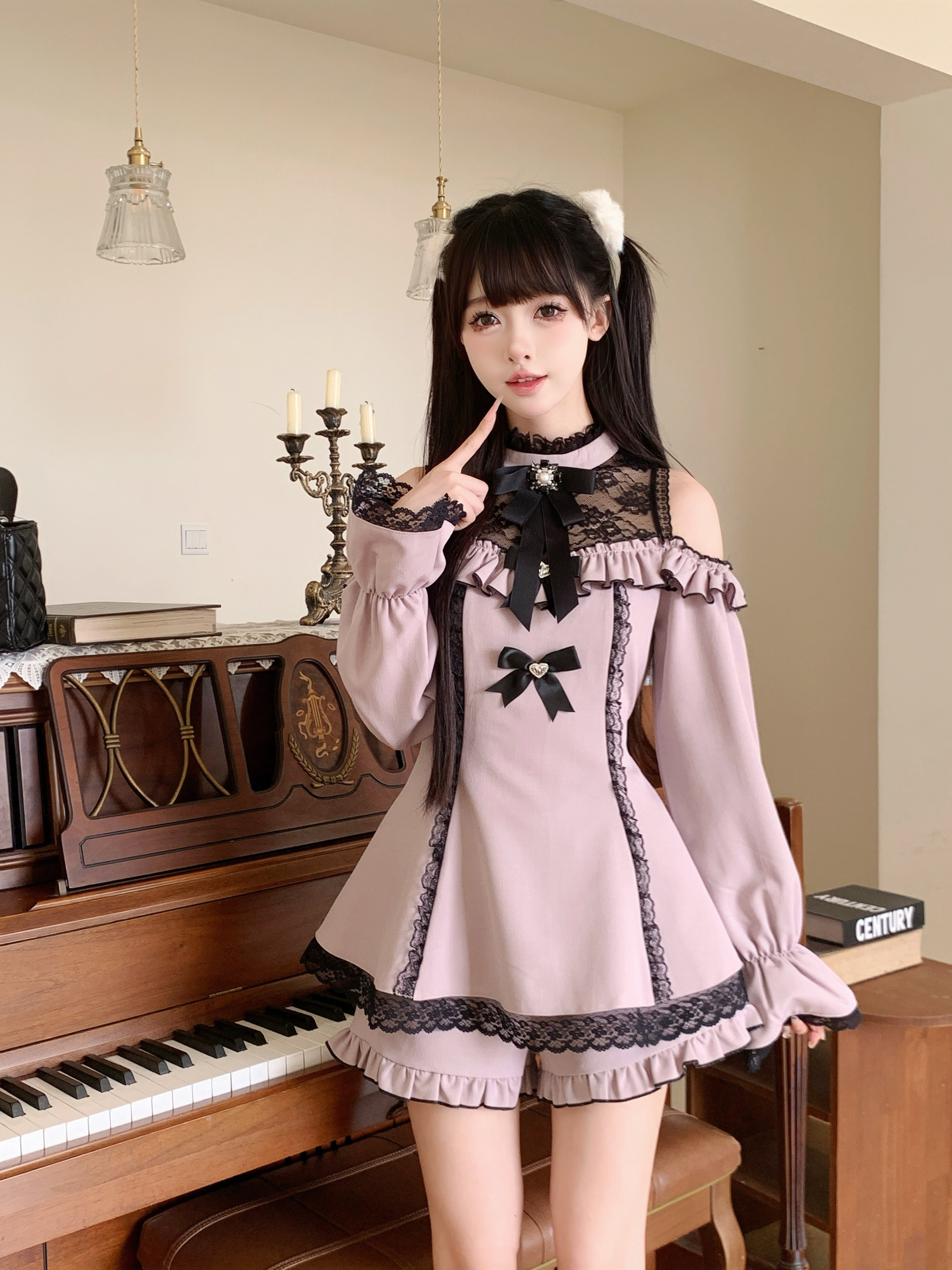 サブカル地雷：ミニワンピ ビジューブローチセットアップ・ – NoGenki