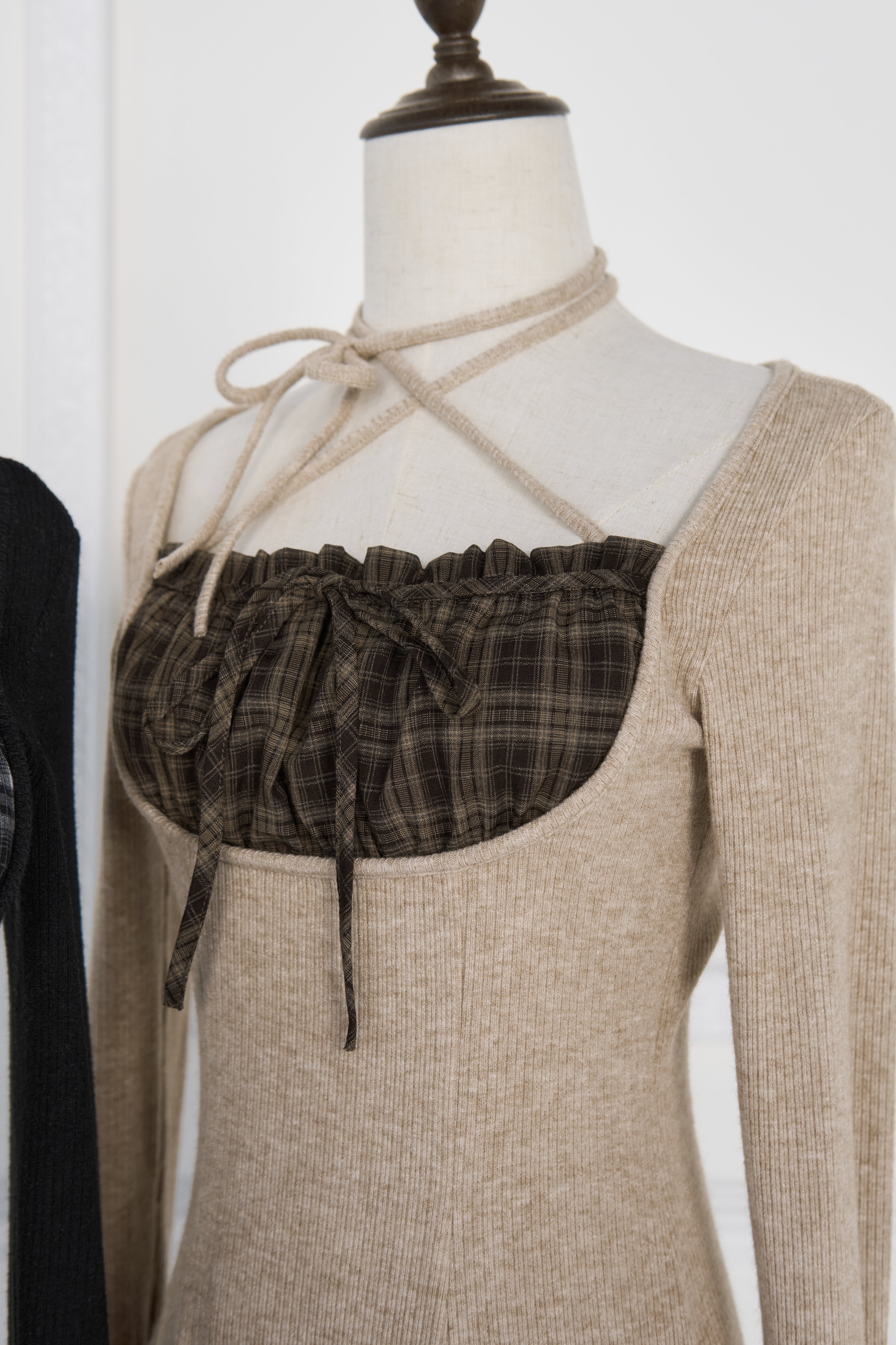 BunnyLis:リボンオフショルダーニットトップス – NoGenki