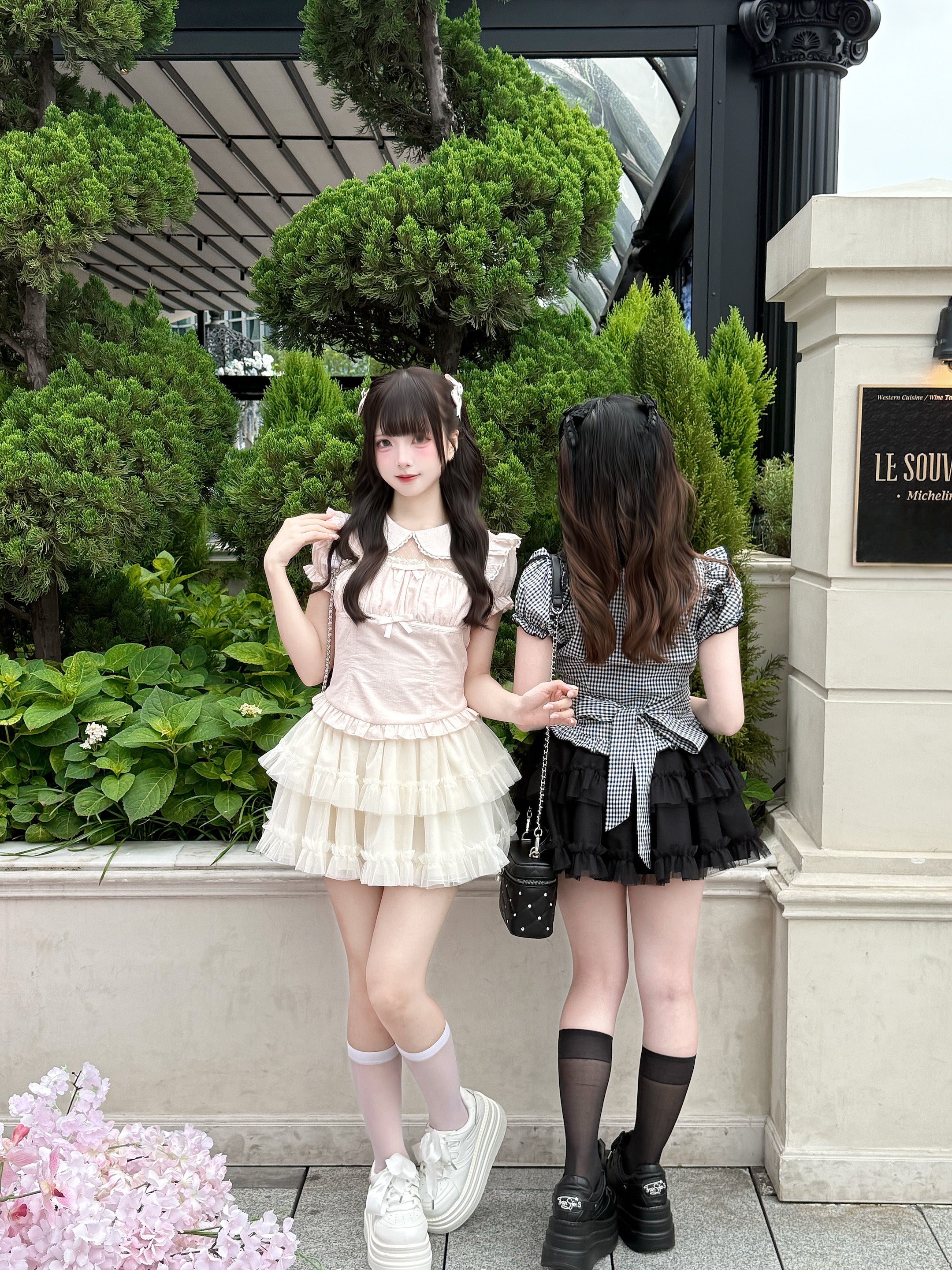 ギャザーフリルレースブラウス – NoGenki