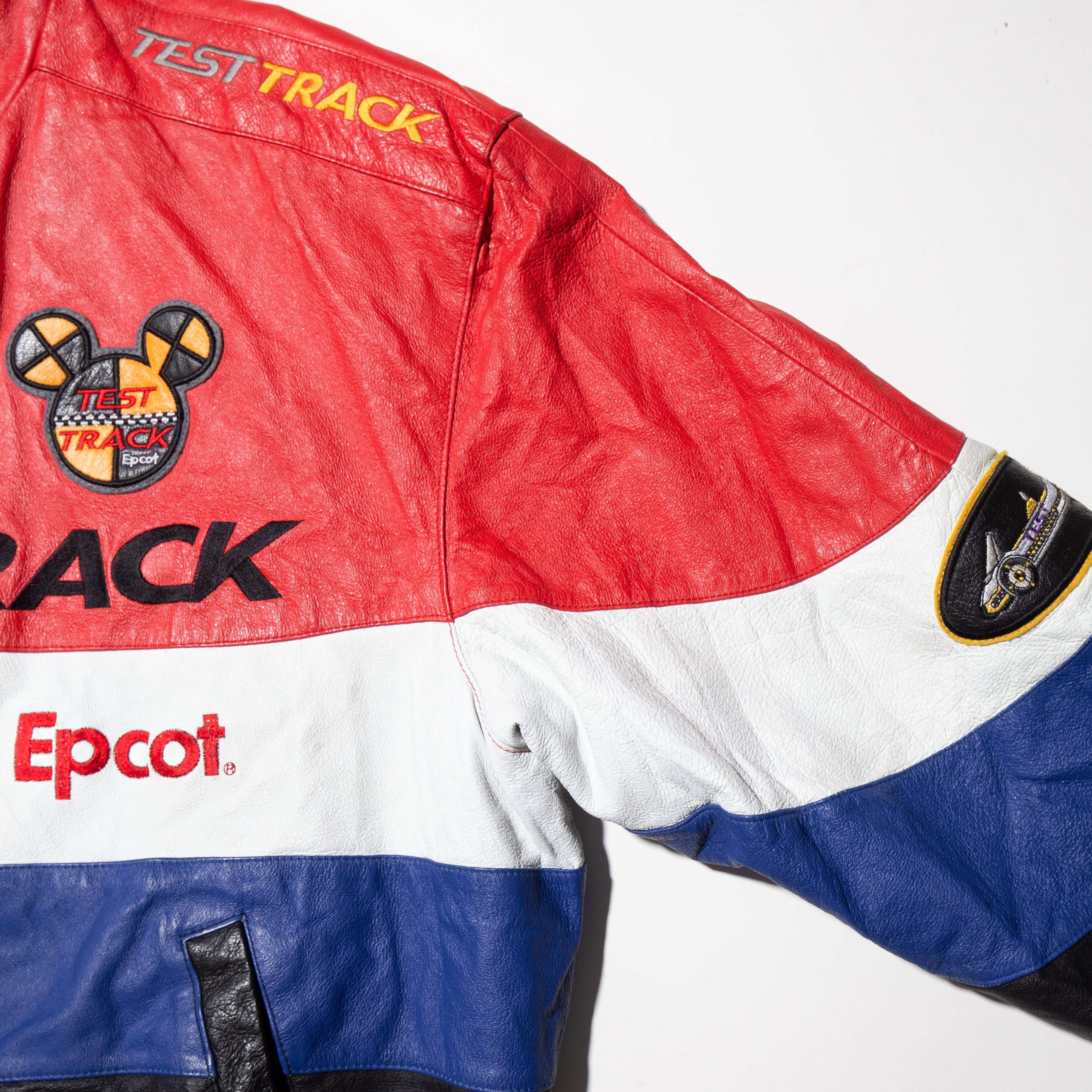 vintage 90's mickey inc test track leather jacket – NOILL