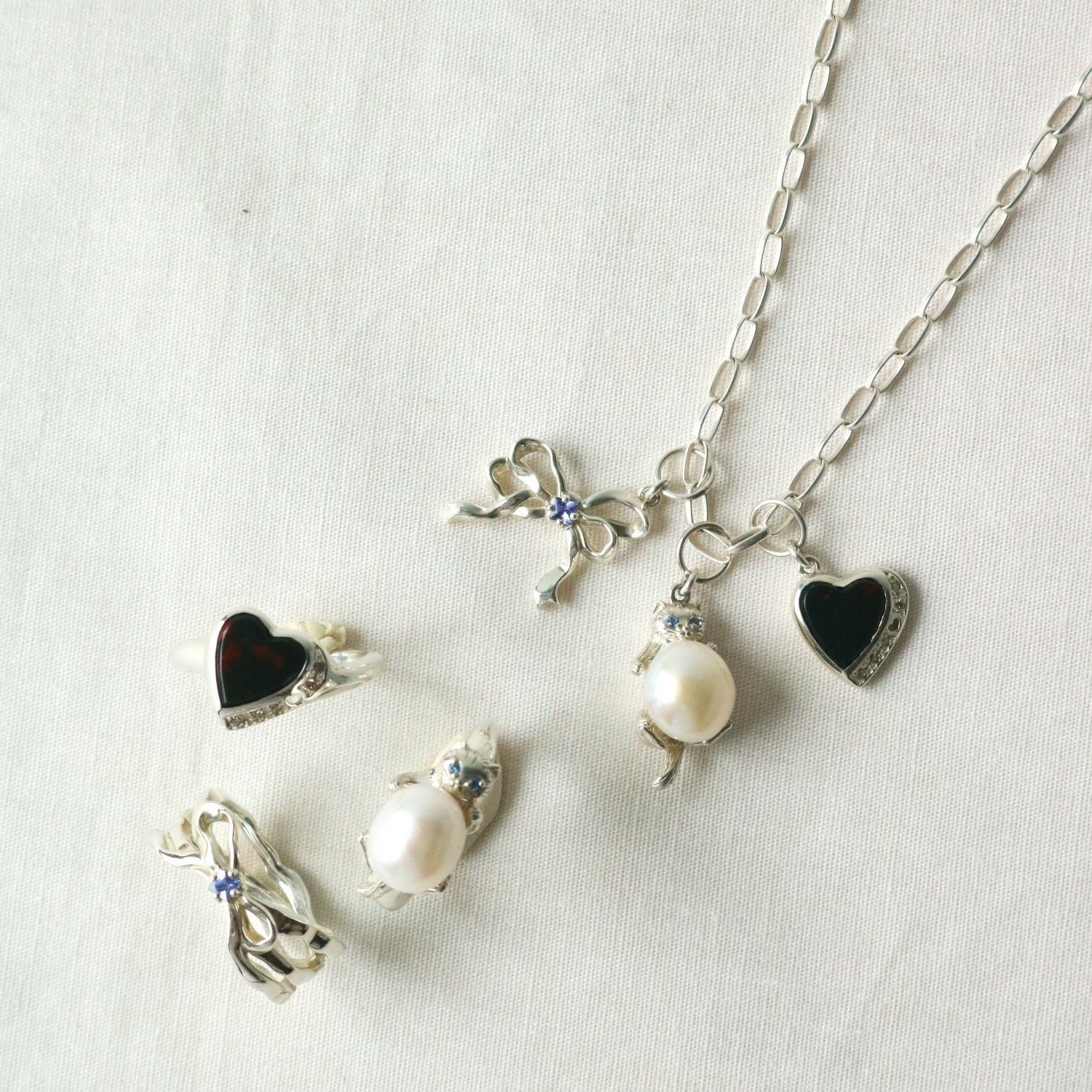 25th Limited】シルバーブラッドハートチャーム｜ネックレスチャーム