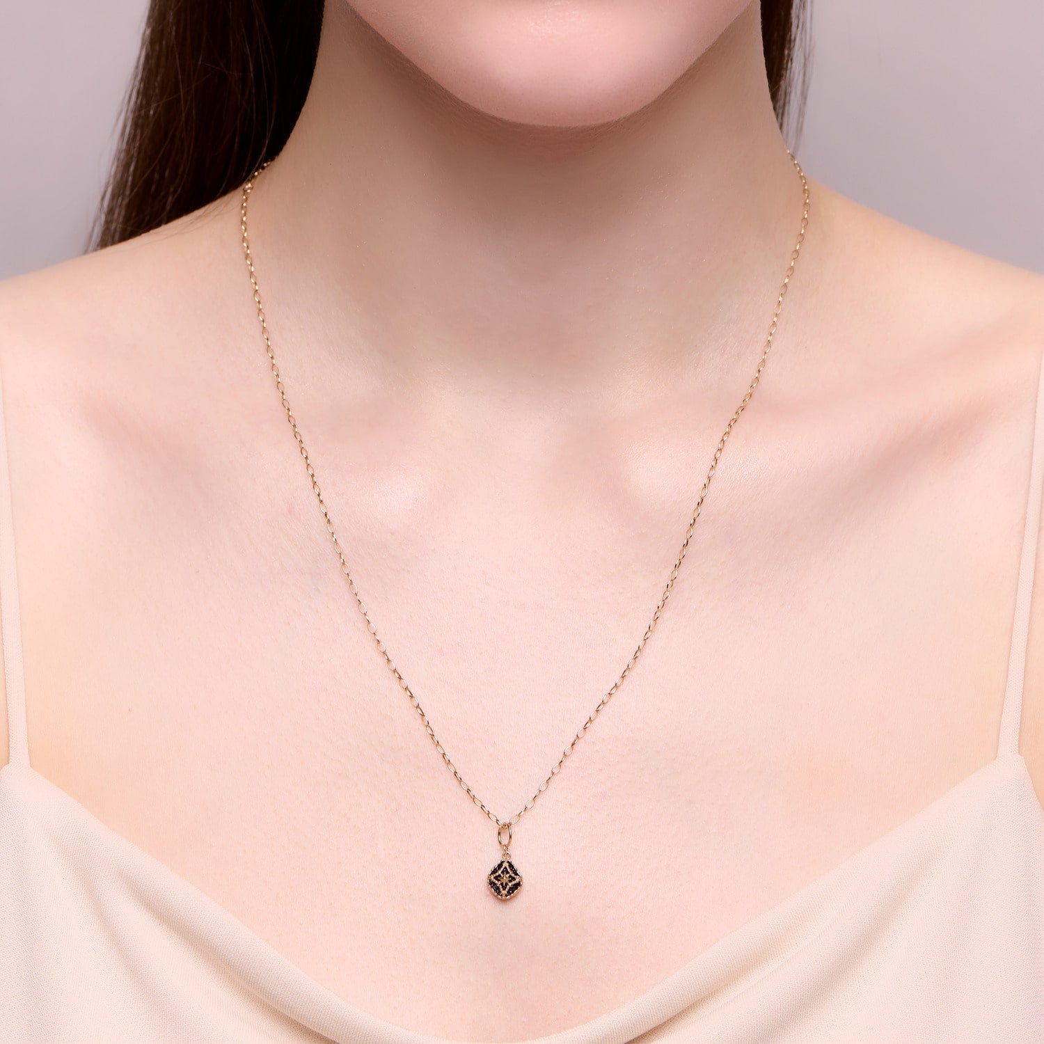 Tiny Charm】K10ダブレットチャーム｜ネックレスチャーム｜ノジェス