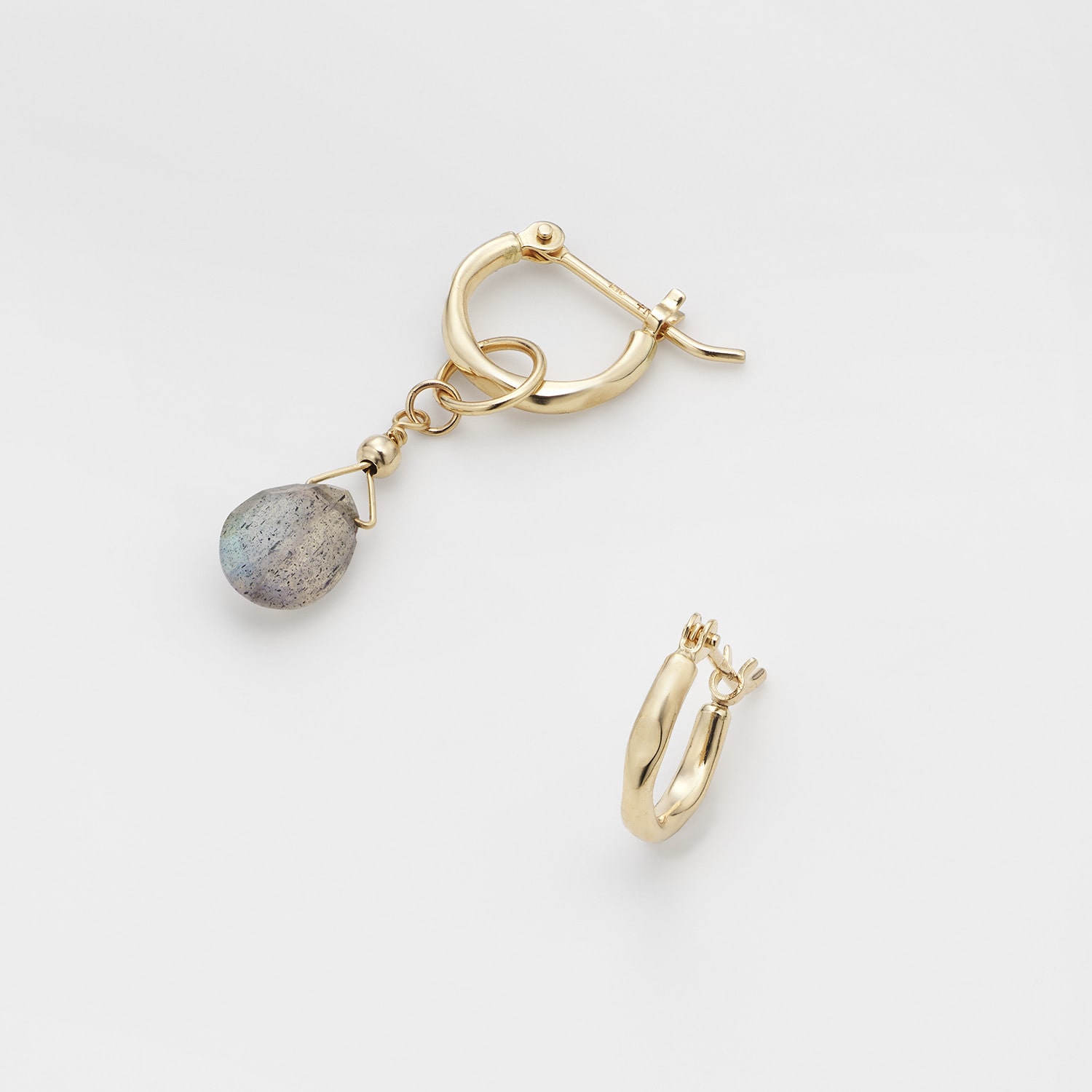 Tiny Charm】K10ラブラドライトチャーム｜ピアスチャーム｜ノジェス