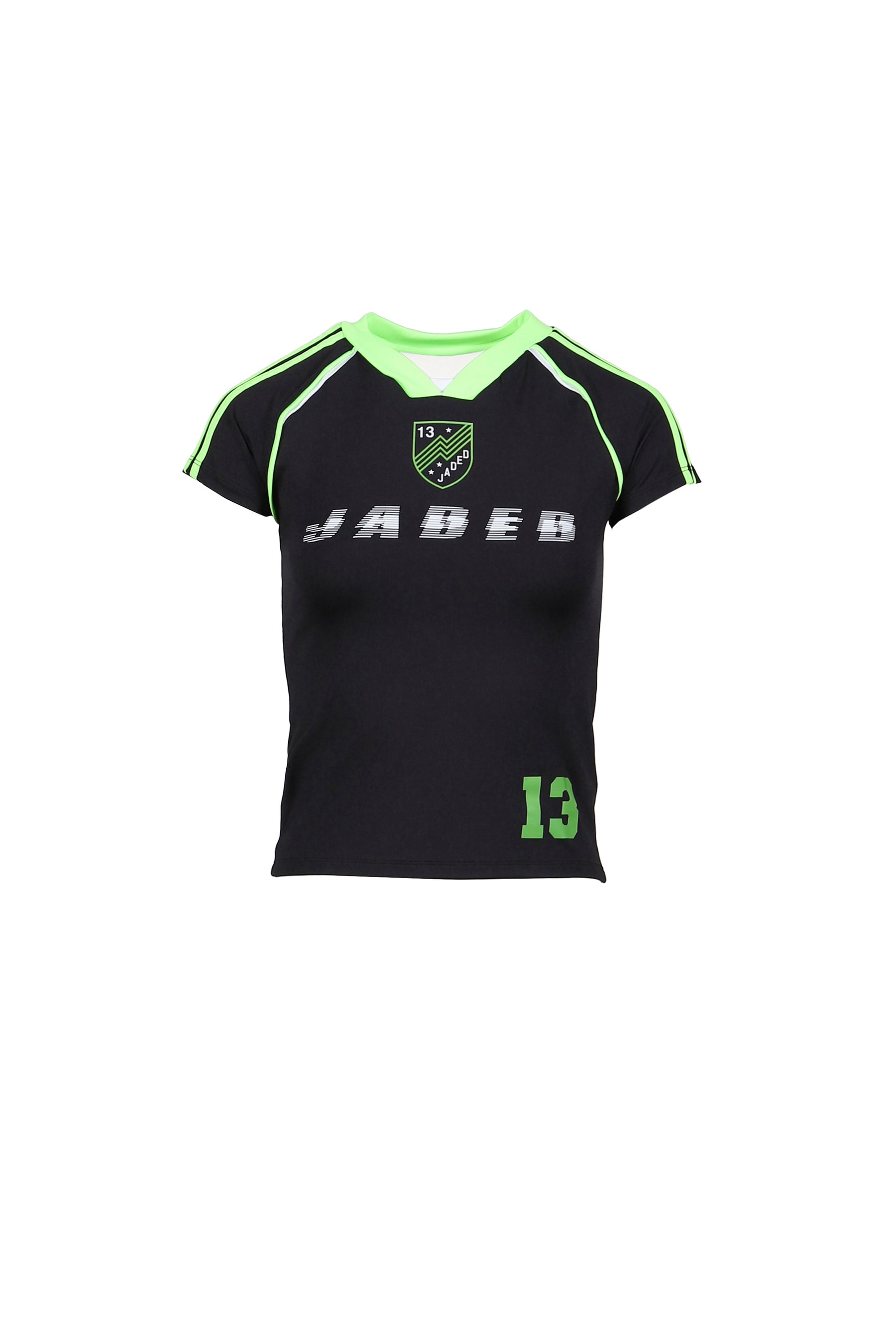 Jaded London ジェイデッドロンドン SS25 NO.13 FOOTBALL BABY TEE