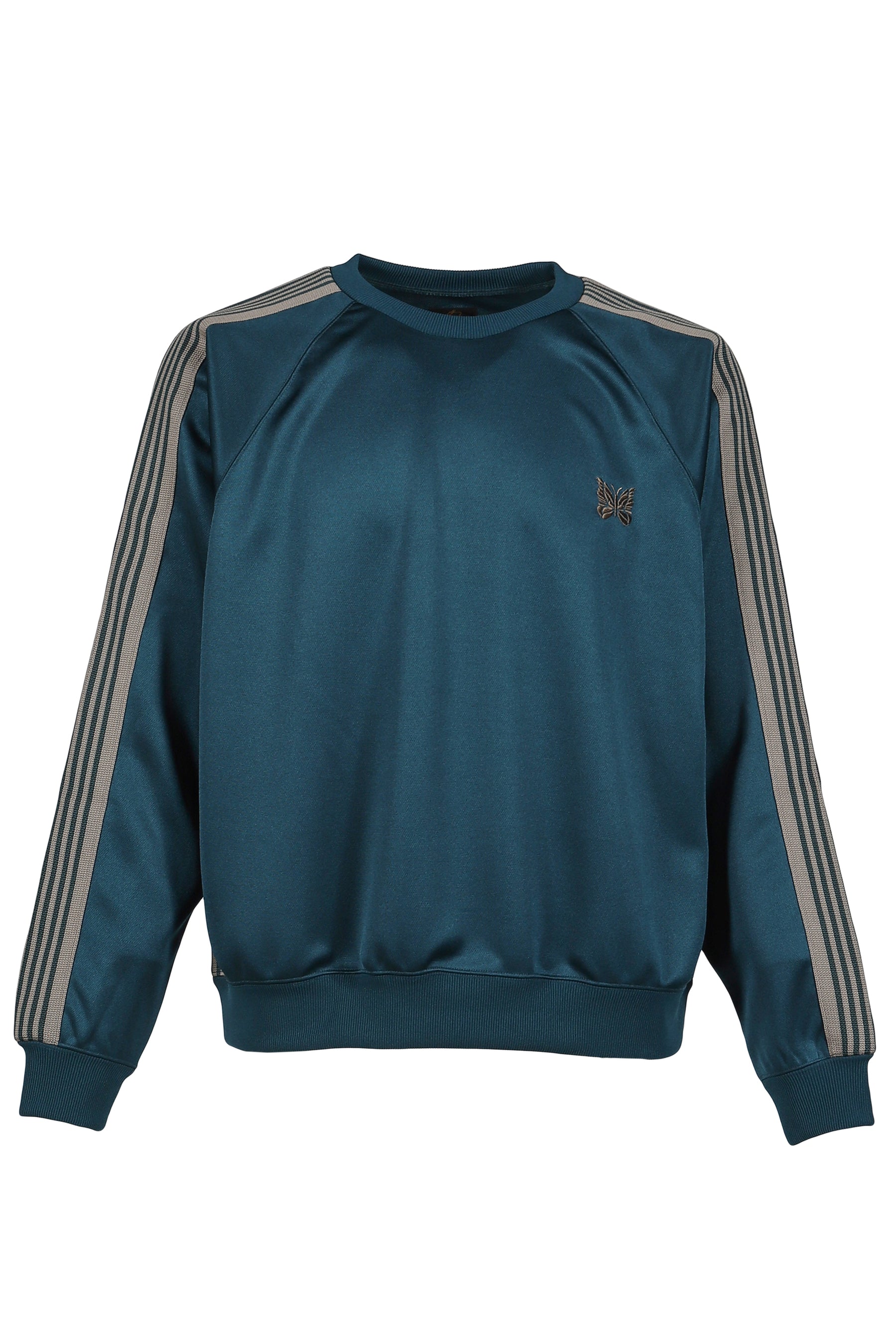 Needles ニードルス SS26 TRACK CREW NECK SHIRT - POLY SMOOTH / GRN