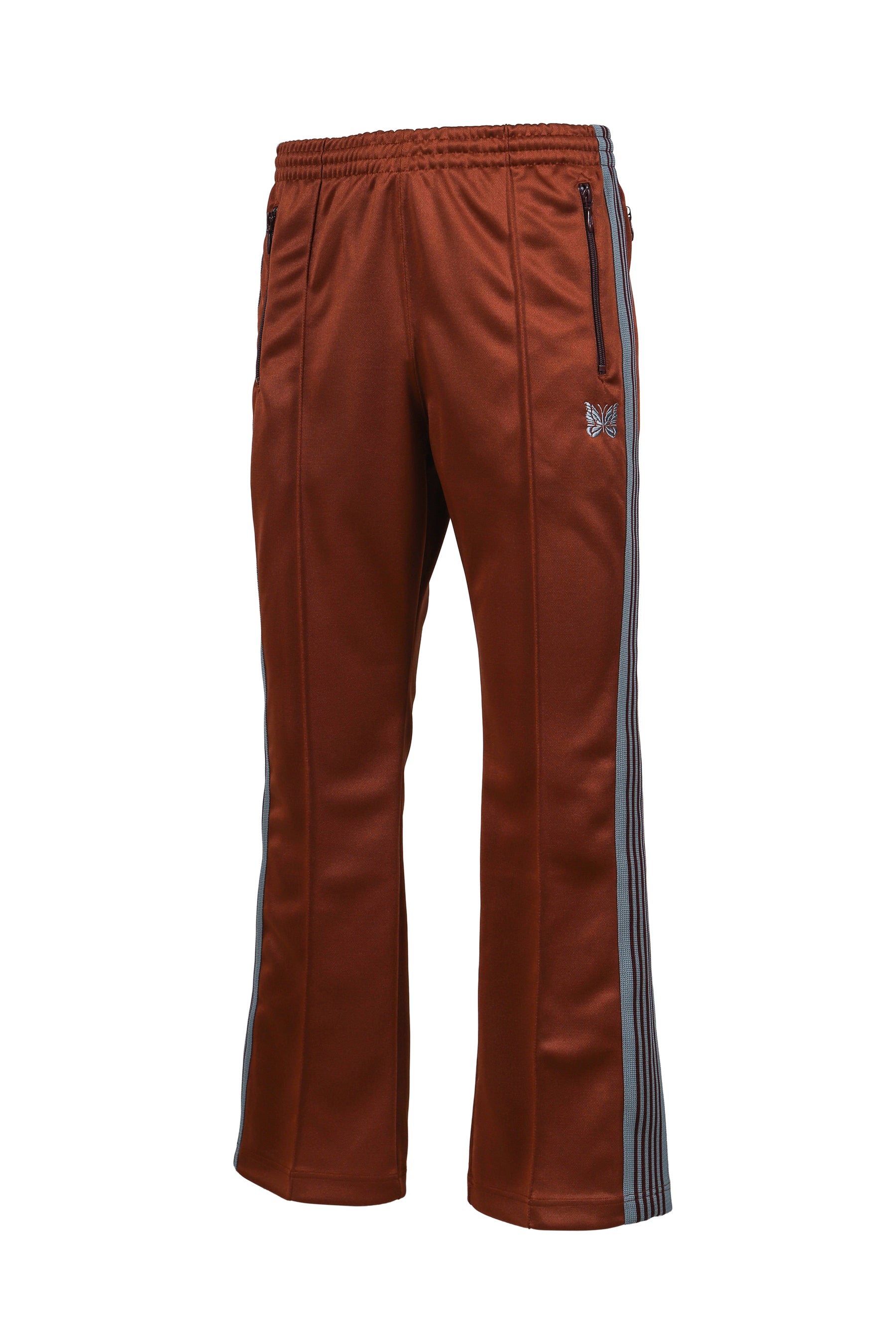 Needles ニードルス SS26 BOOT-CUT TRACK PANT - POLY SMOOTH / RUST