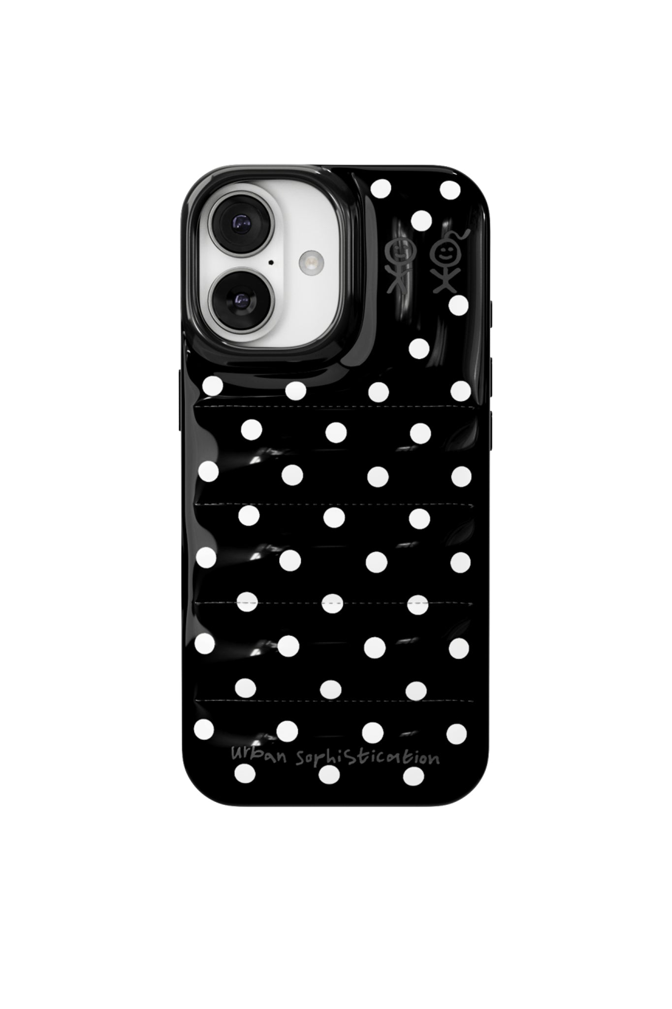 Urban Sophistication iPhone Case THE PUFFER CASE / POLKA DOTS - NUBIAN