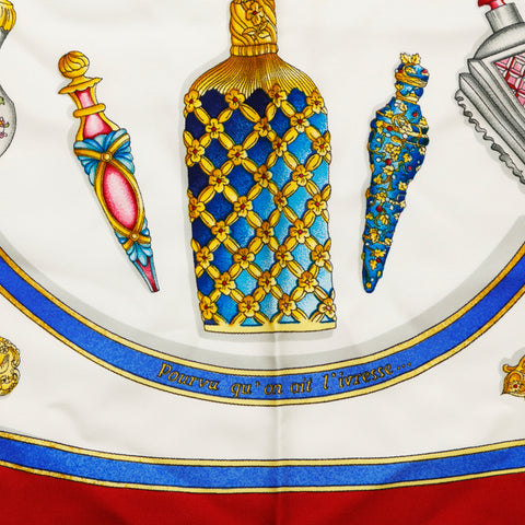 HERMES（エルメス）カレ90 香水瓶/スカーフ ボルドー エルメス HERMES