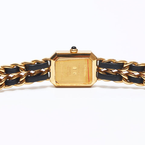 シャネル CHANEL プリミエール 黒文字盤 20mm 腕時計 ゴールド